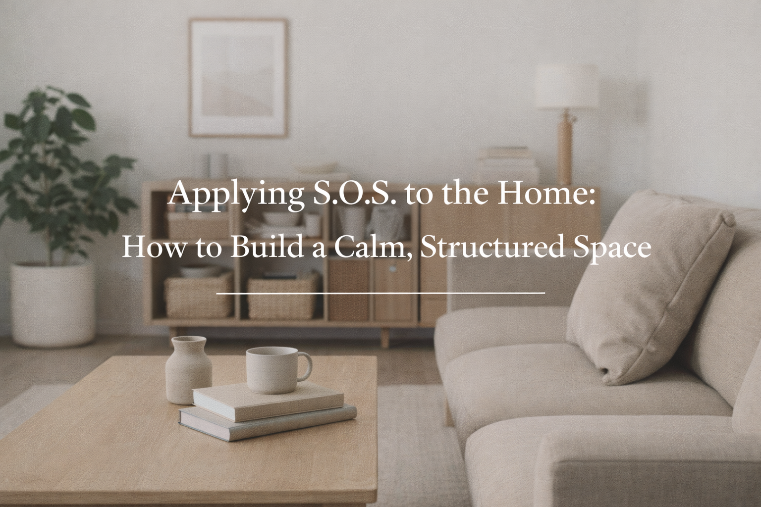 Applying S.O.S. to the Home: How to Build a Calm, Structured Space