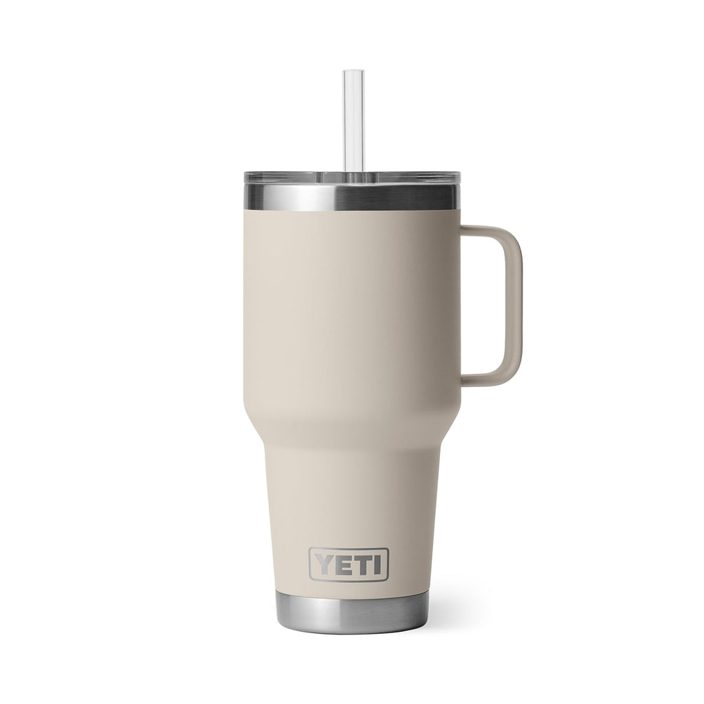YETI Rambler 42 oz Tumbler with Handle and Straw Lid, Travel Mug Water Tumbler, Vacuum Insulated Cup with Handle, Stainless Steel, Beekeeper