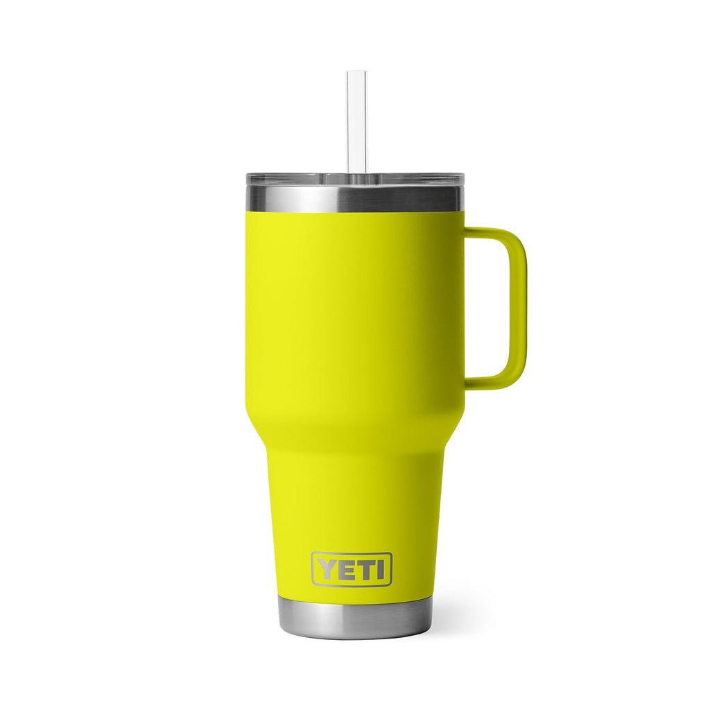 YETI Rambler 42 oz Tumbler with Handle and Straw Lid, Travel Mug Water Tumbler, Vacuum Insulated Cup with Handle, Stainless Steel, Beekeeper