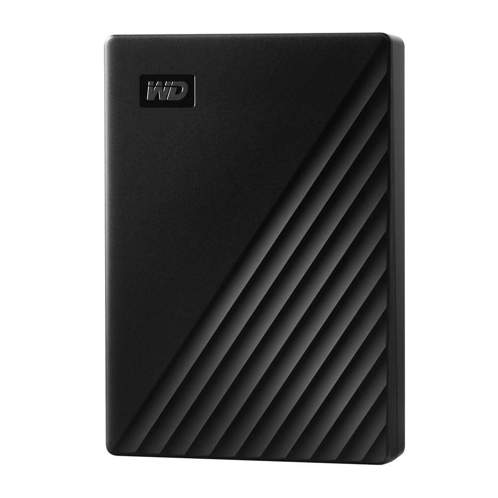 WD 4TB My Passport, Portable External Hard Drive, Black, backup software with defense against ransomware, and password protection, USB 3.1/USB 3.0 compatible - WDBPKJ0040BBK-WESN