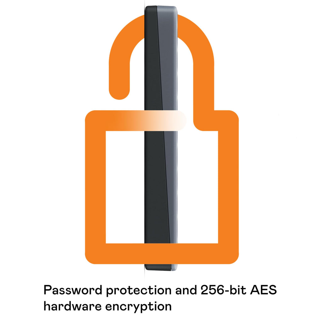 WD 4TB My Passport, Portable External Hard Drive, Black, backup software with defense against ransomware, and password protection, USB 3.1/USB 3.0 compatible - WDBPKJ0040BBK-WESN