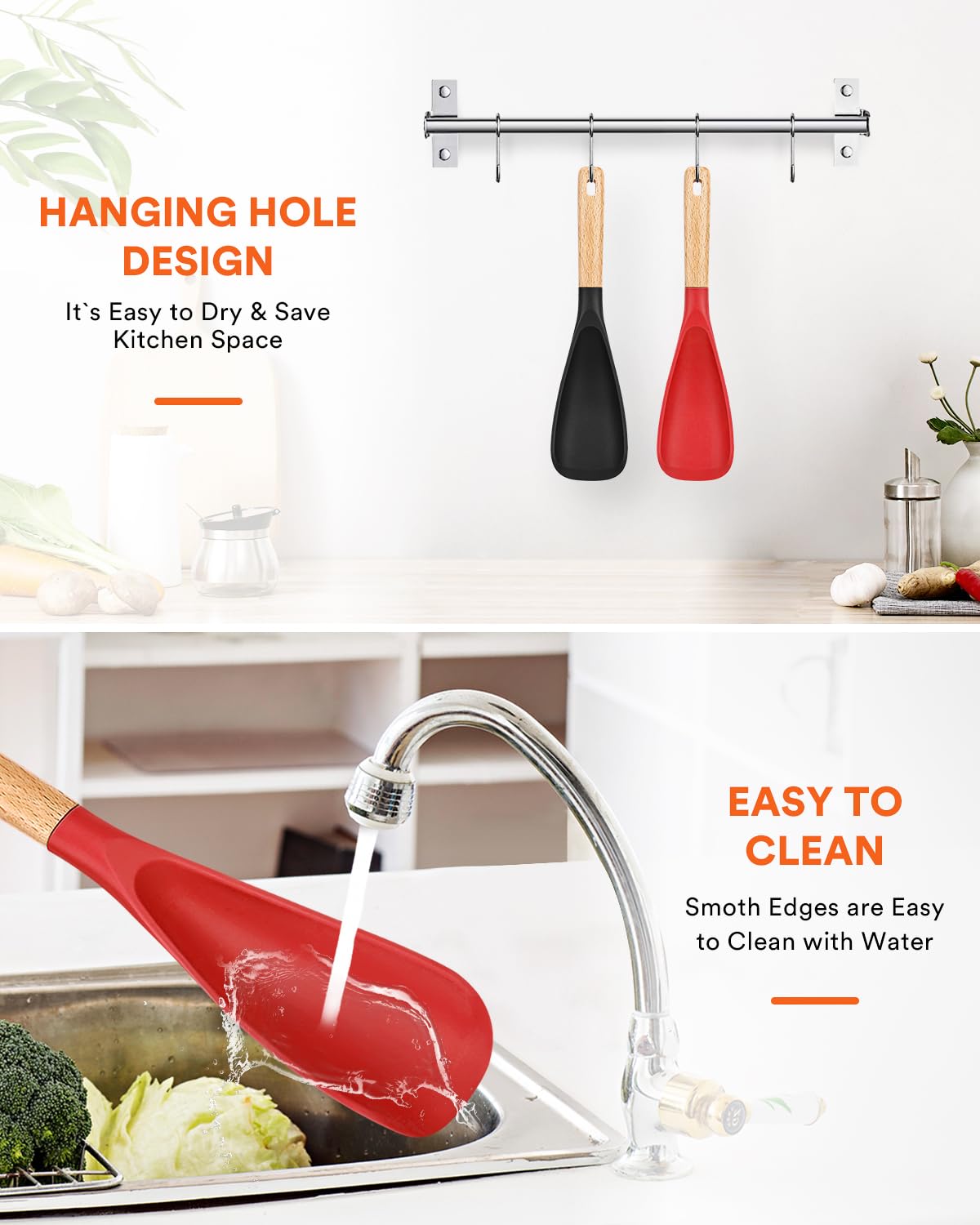 Cooking Spoon for Nonstick Cookwares, Nonstick Safe Cooking Spoon | Protect Your Pans – Gen X Kitchen