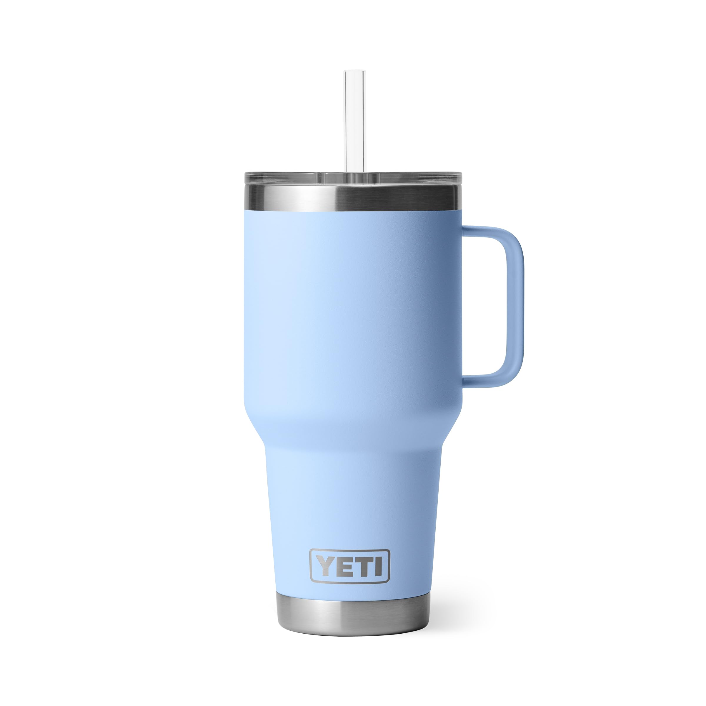 YETI Rambler 42 oz Tumbler with Handle and Straw Lid, Travel Mug Water Tumbler, Vacuum Insulated Cup with Handle, Stainless Steel, Beekeeper