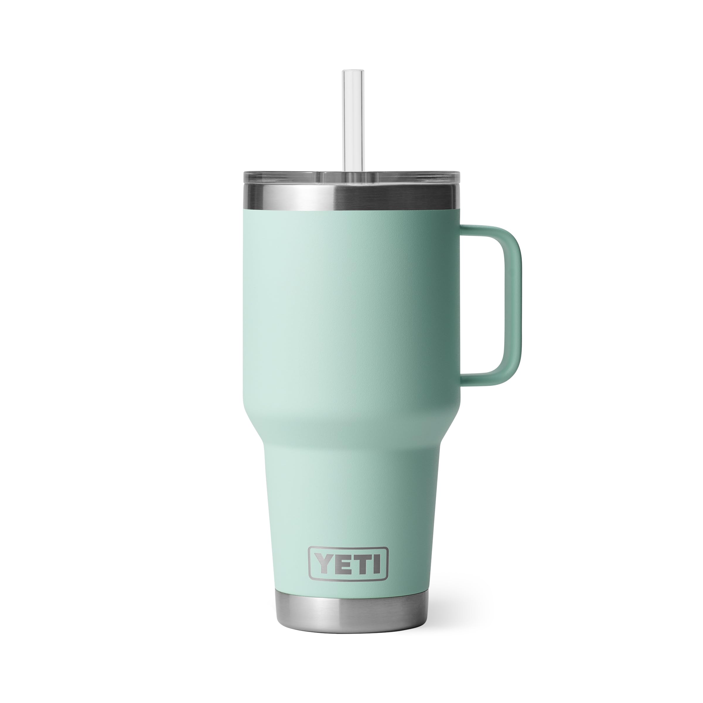 YETI Rambler 42 oz Tumbler with Handle and Straw Lid, Travel Mug Water Tumbler, Vacuum Insulated Cup with Handle, Stainless Steel, Beekeeper