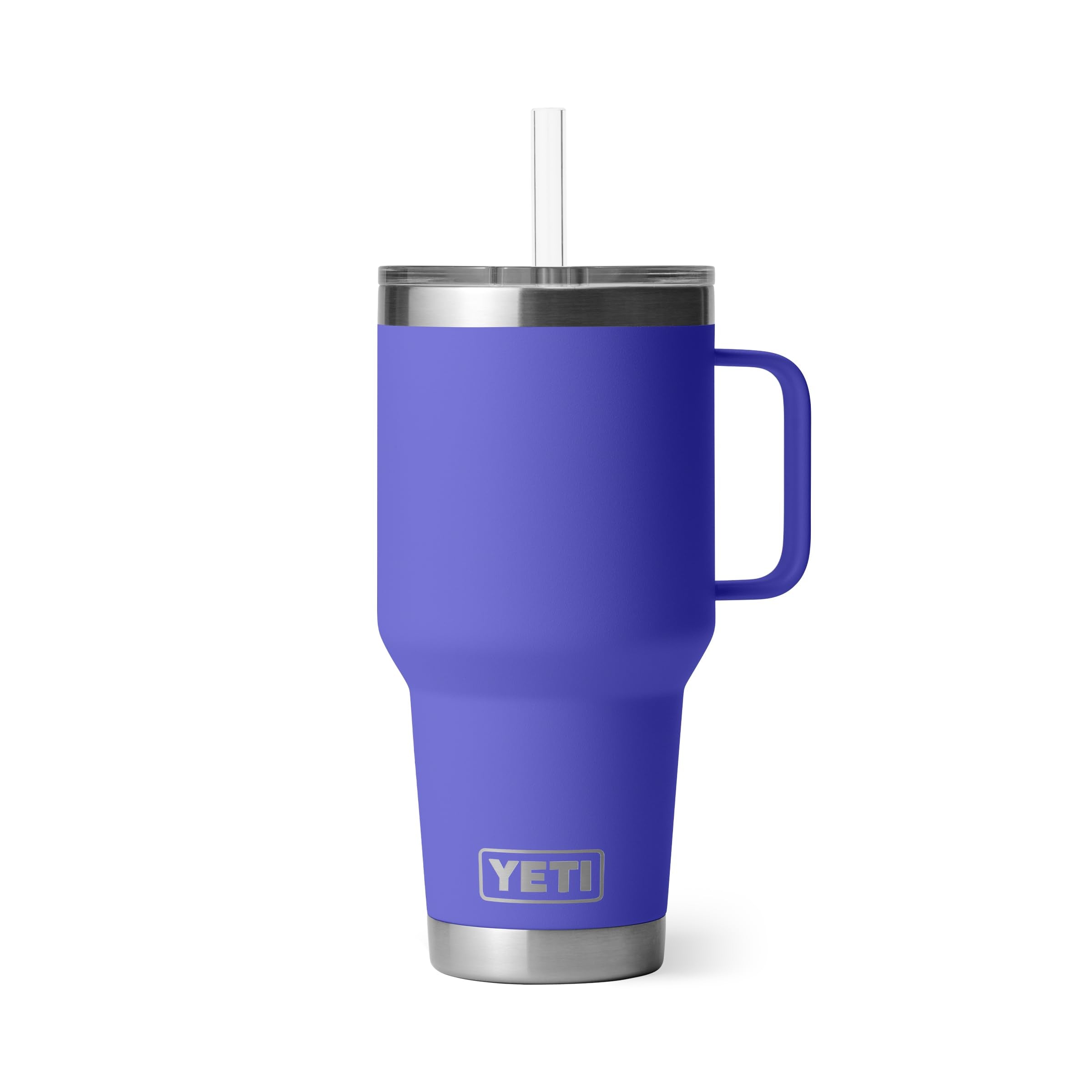 YETI Rambler 42 oz Tumbler with Handle and Straw Lid, Travel Mug Water Tumbler, Vacuum Insulated Cup with Handle, Stainless Steel, Beekeeper