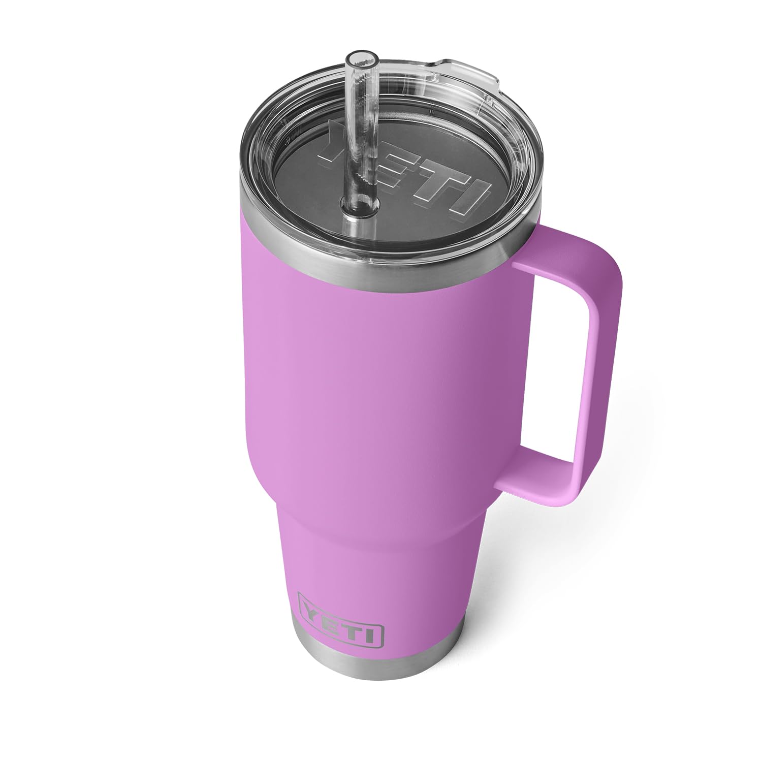 YETI Rambler 42 oz Tumbler with Handle and Straw Lid, Travel Mug Water Tumbler, Vacuum Insulated Cup with Handle, Stainless Steel, Beekeeper