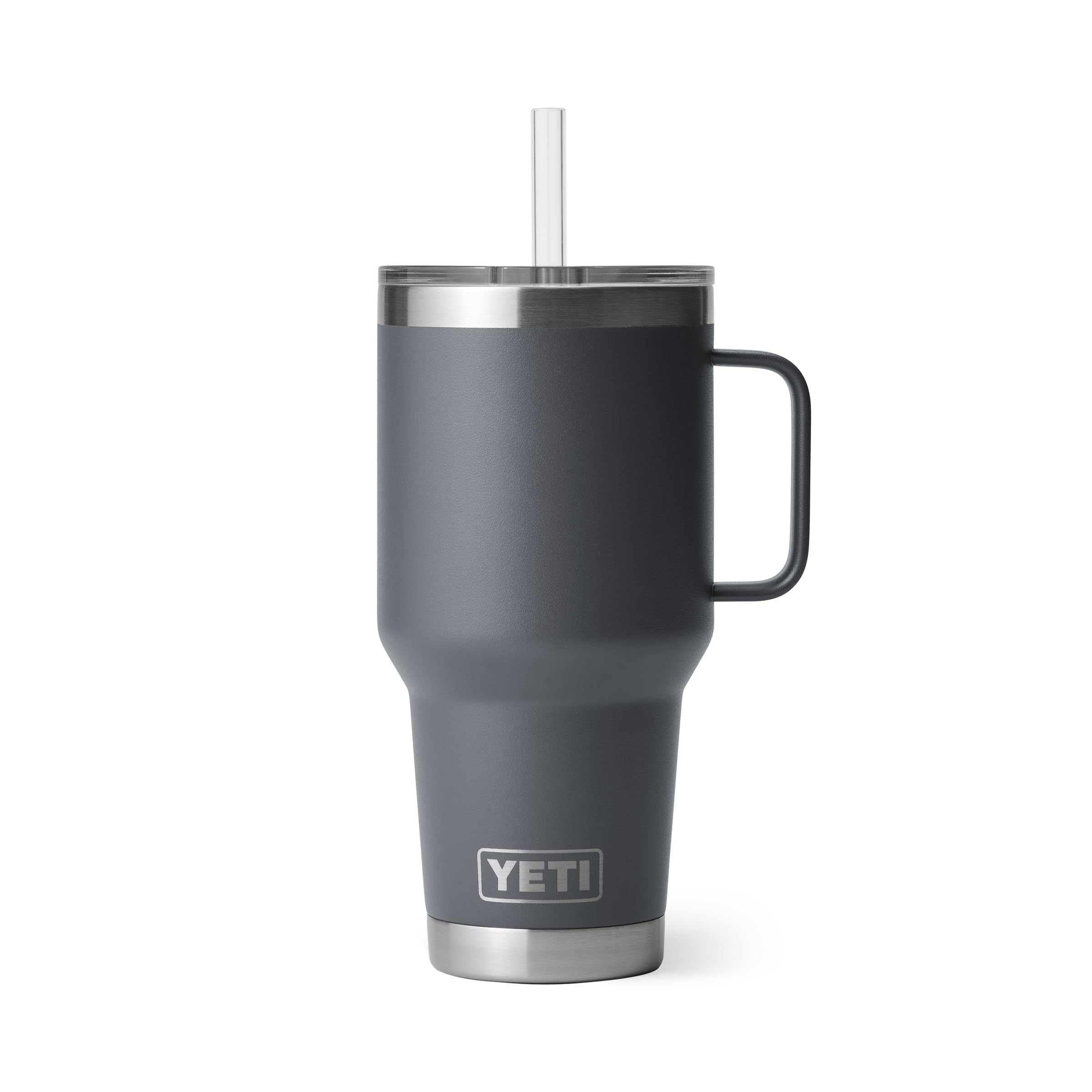 YETI Rambler 42 oz Tumbler with Handle and Straw Lid, Travel Mug Water Tumbler, Vacuum Insulated Cup with Handle, Stainless Steel, Beekeeper