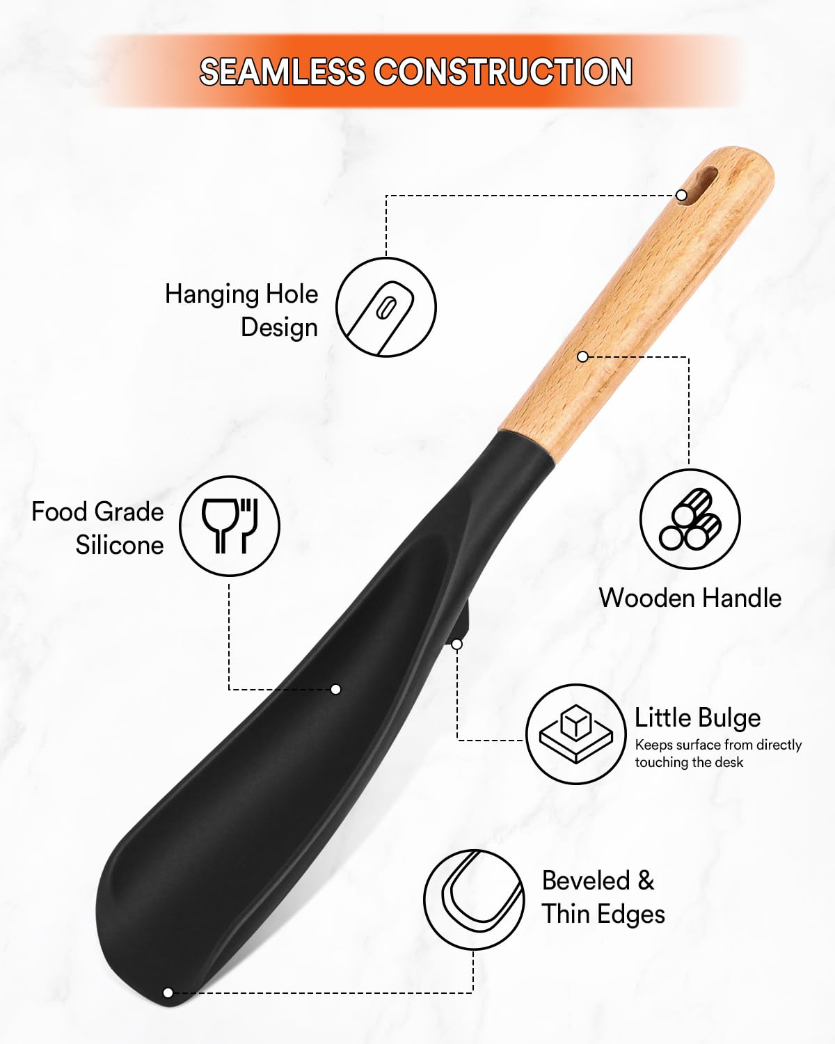 Cooking Spoon for Nonstick Cookwares, Nonstick Safe Cooking Spoon | Protect Your Pans – Gen X Kitchen