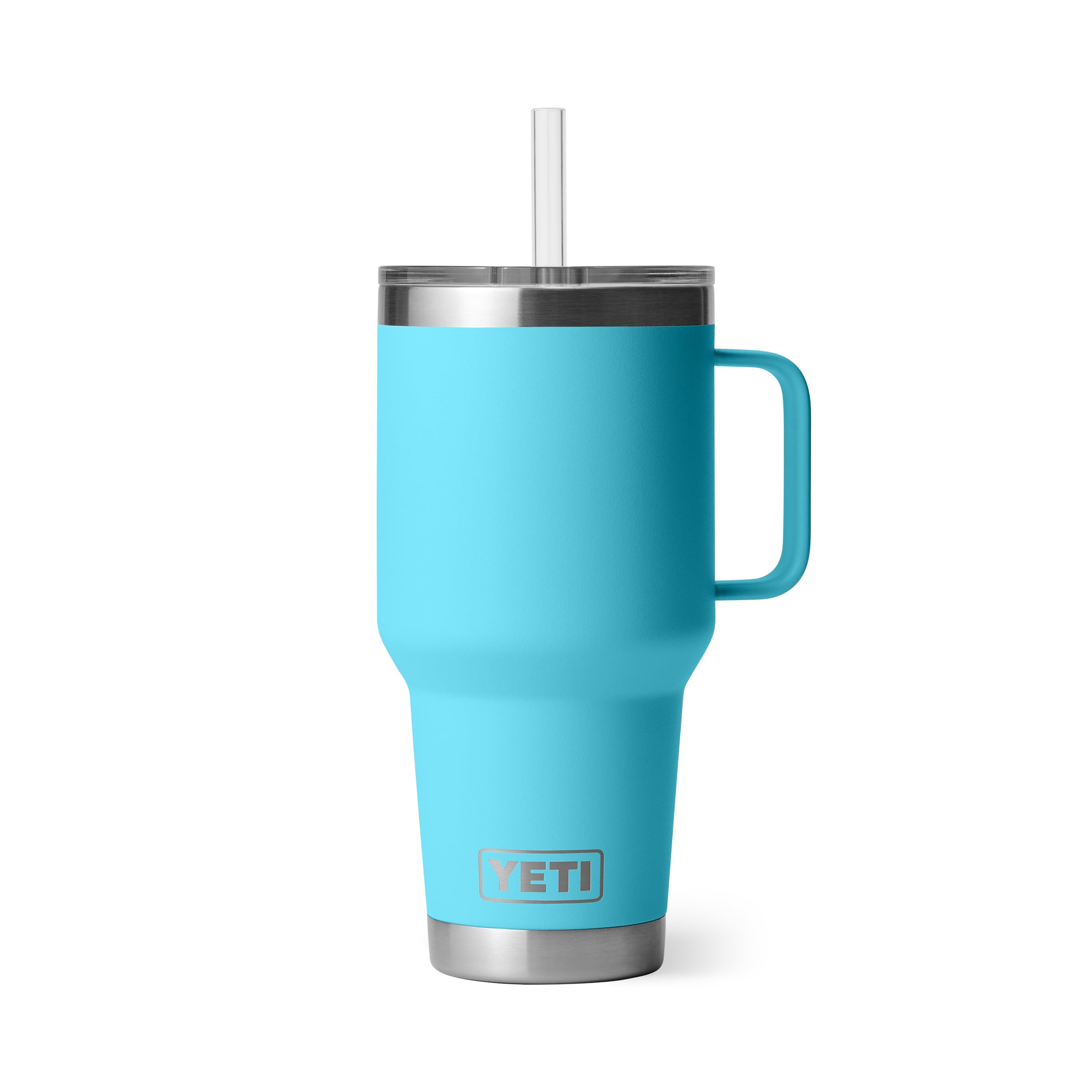 YETI Rambler 42 oz Tumbler with Handle and Straw Lid, Travel Mug Water Tumbler, Vacuum Insulated Cup with Handle, Stainless Steel, Beekeeper