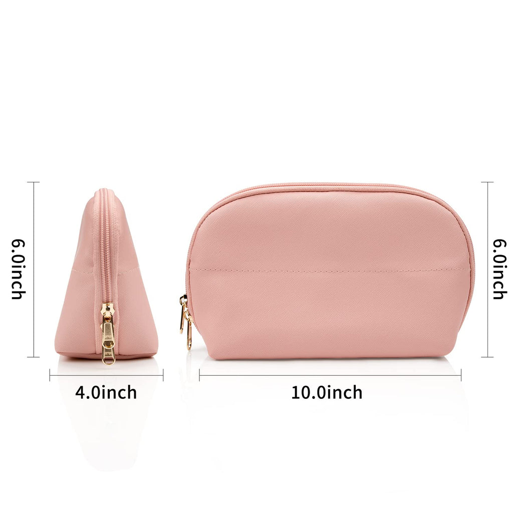 Ethereal Clear Makeup Bag, TSA Travel Makeup Organizer Bag Rose Gold Makeup Bags for Women Small Cosmetic Bag Portable Makeup Bag for Purse