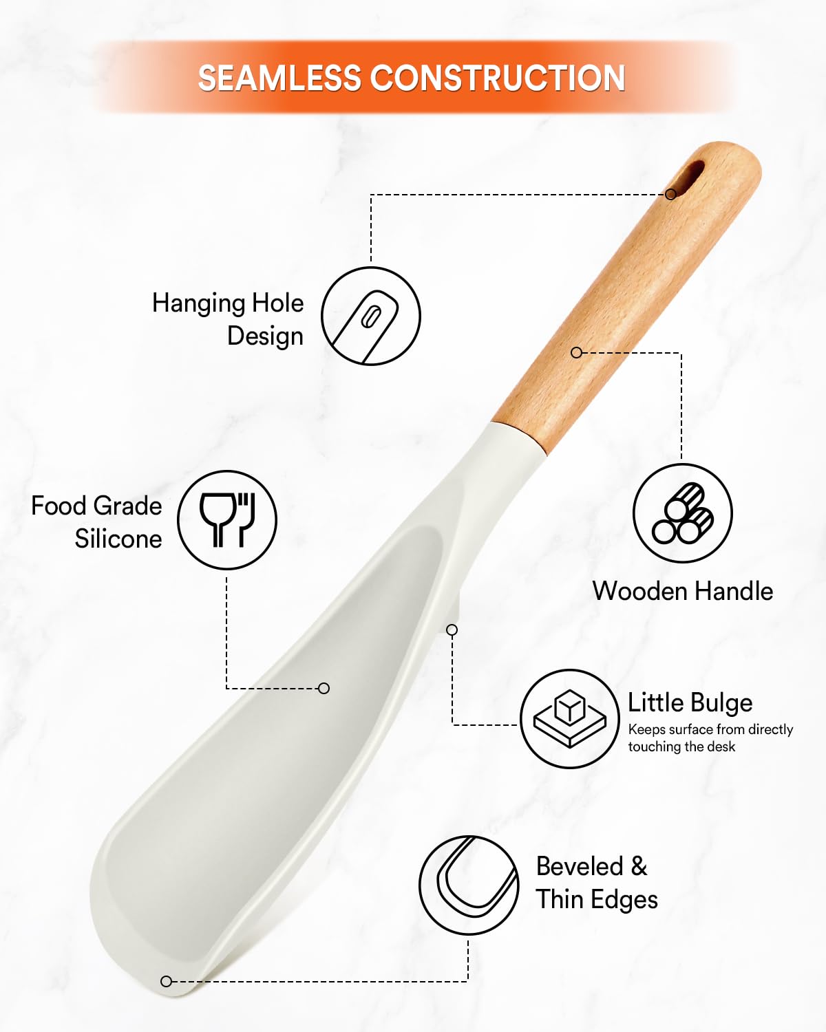 Cooking Spoon for Nonstick Cookwares, Nonstick Safe Cooking Spoon | Protect Your Pans – Gen X Kitchen