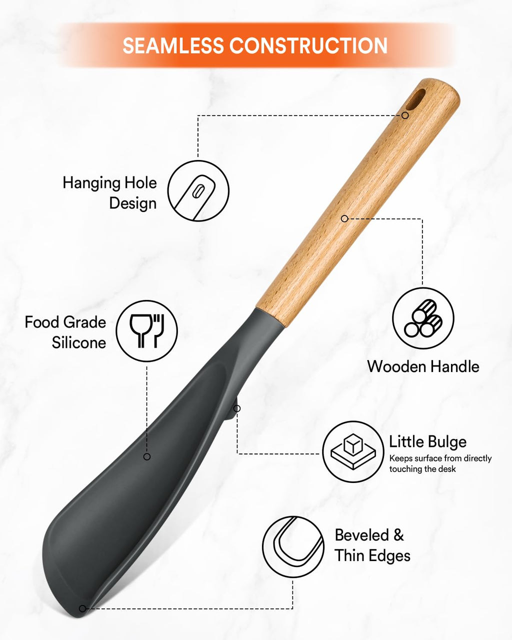 Cooking Spoon for Nonstick Cookwares, Nonstick Safe Cooking Spoon | Protect Your Pans – Gen X Kitchen
