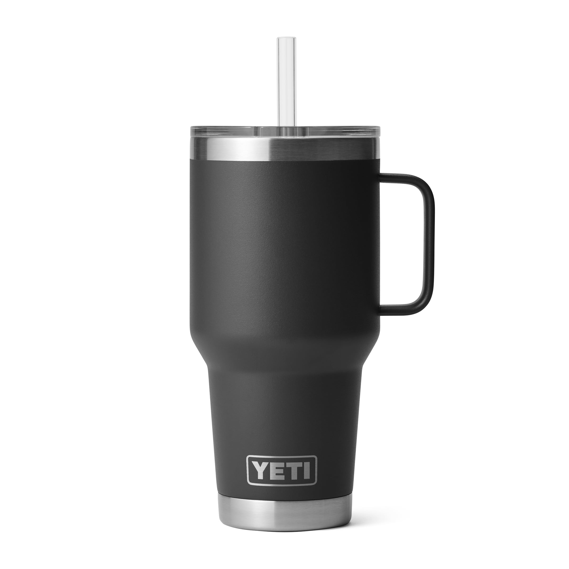 YETI Rambler 42 oz Tumbler with Handle and Straw Lid, Travel Mug Water Tumbler, Vacuum Insulated Cup with Handle, Stainless Steel, Beekeeper