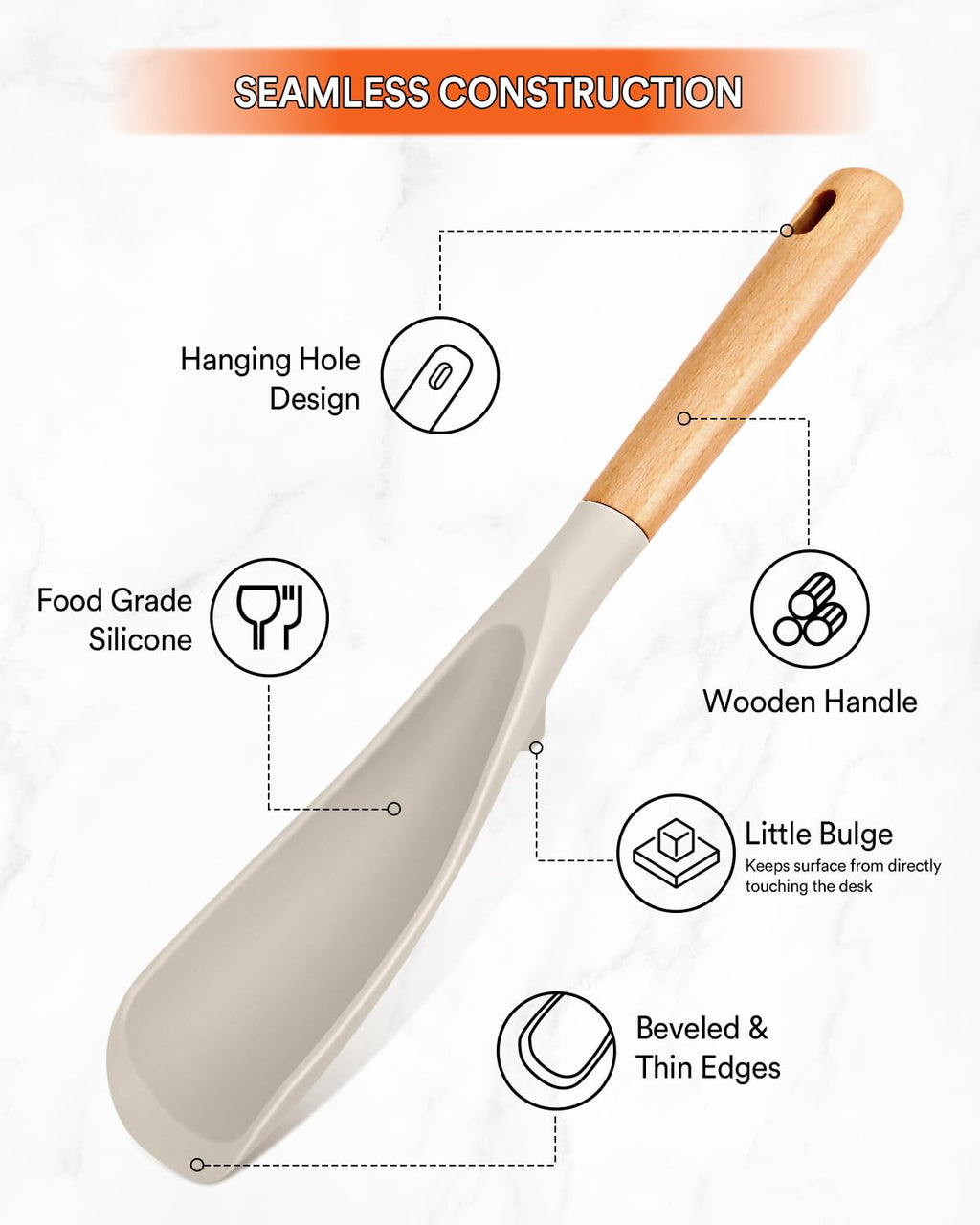 Cooking Spoon for Nonstick Cookwares, Nonstick Safe Cooking Spoon | Protect Your Pans – Gen X Kitchen
