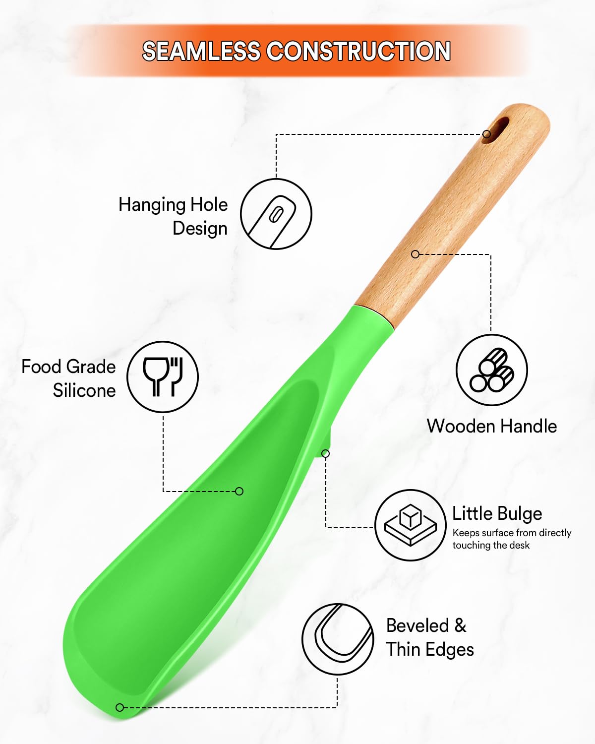 Cooking Spoon for Nonstick Cookwares, Nonstick Safe Cooking Spoon | Protect Your Pans – Gen X Kitchen