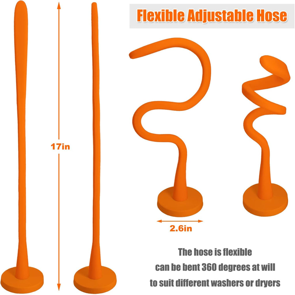 Front Load Washer Door Prop, Removable Flexible Washer Door Stopper, Magnetic Washing Machine Door Holder with 66mm Magnet Base, Keep Washer Door Open to Prevent Odors (Black)