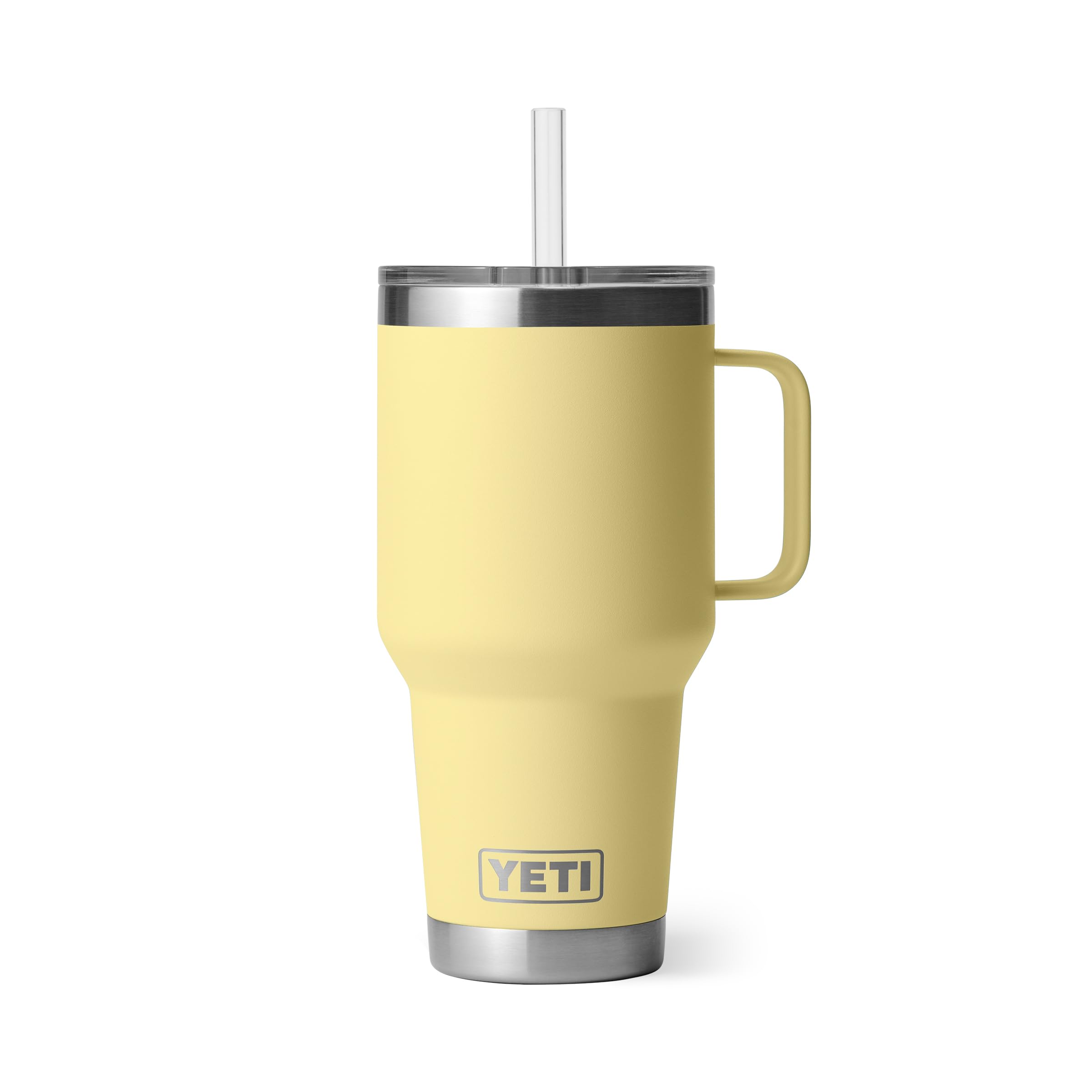 YETI Rambler 42 oz Tumbler with Handle and Straw Lid, Travel Mug Water Tumbler, Vacuum Insulated Cup with Handle, Stainless Steel, Beekeeper
