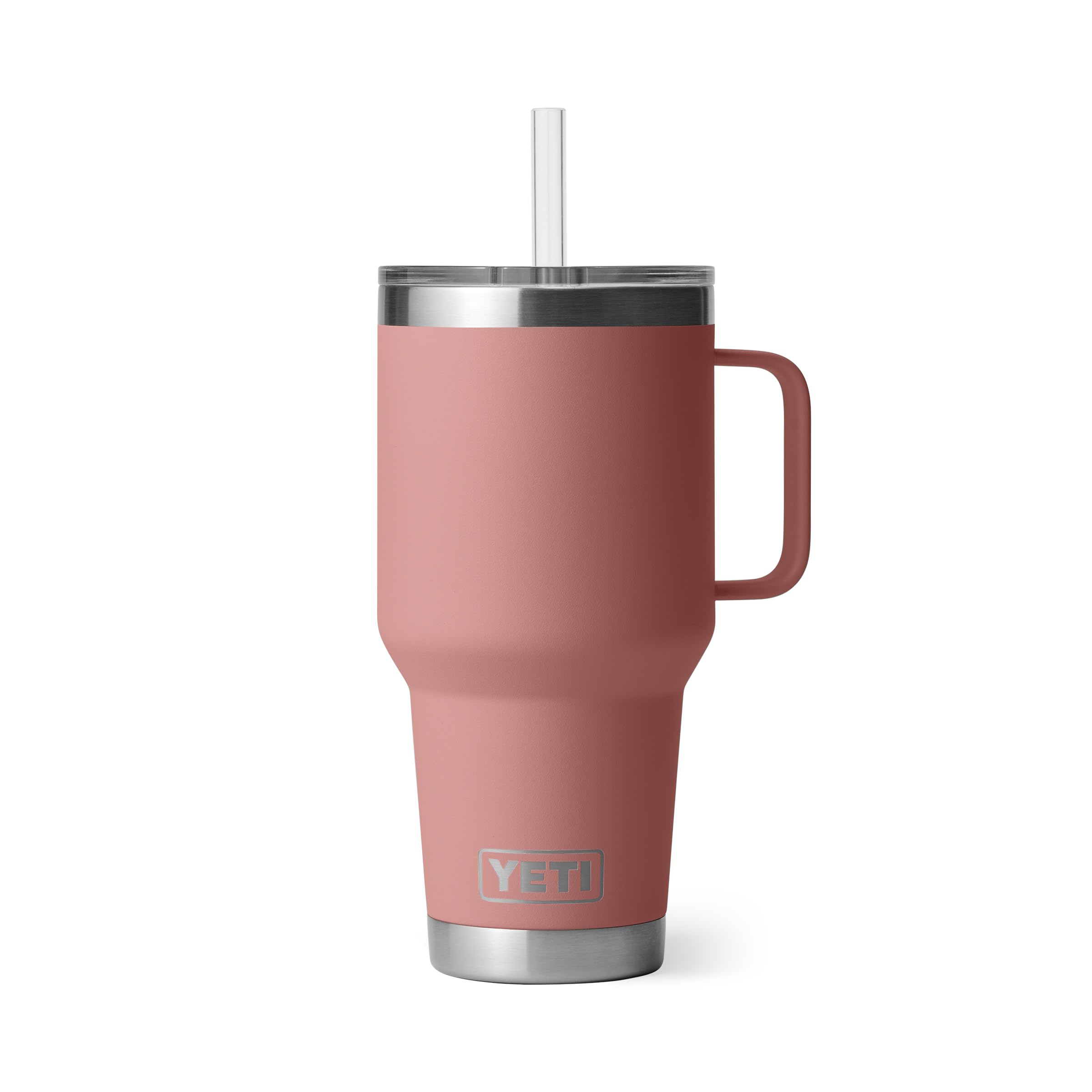 YETI Rambler 42 oz Tumbler with Handle and Straw Lid, Travel Mug Water Tumbler, Vacuum Insulated Cup with Handle, Stainless Steel, Beekeeper