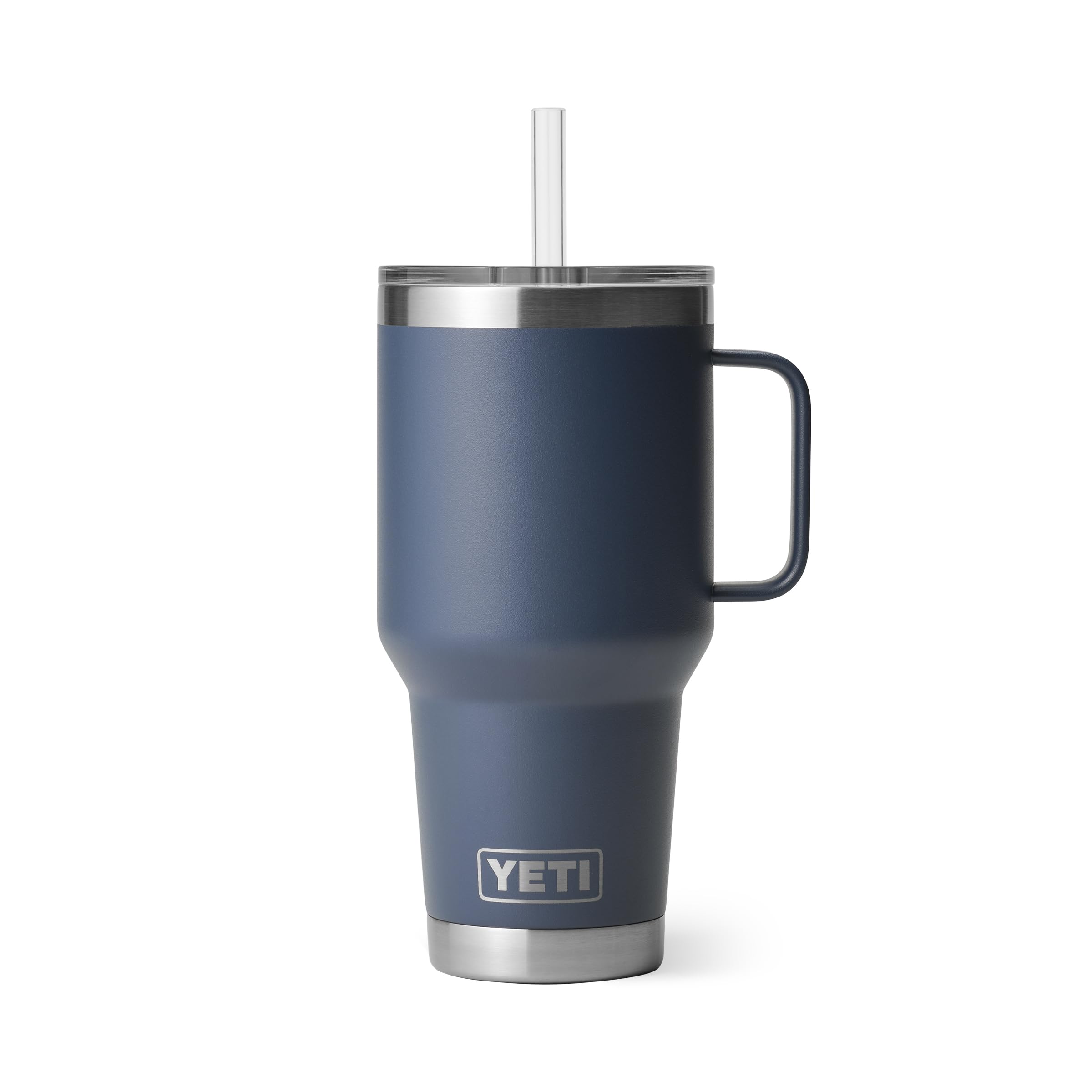 YETI Rambler 42 oz Tumbler with Handle and Straw Lid, Travel Mug Water Tumbler, Vacuum Insulated Cup with Handle, Stainless Steel, Beekeeper