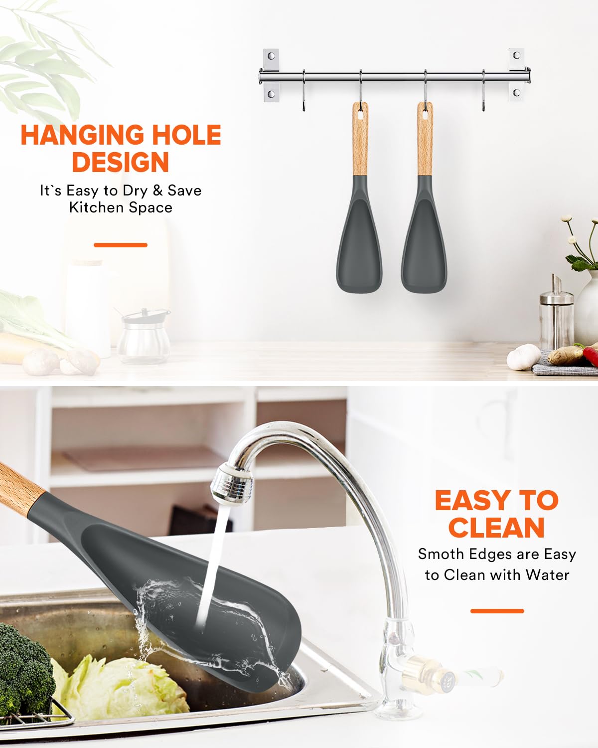 Cooking Spoon for Nonstick Cookwares, Nonstick Safe Cooking Spoon | Protect Your Pans – Gen X Kitchen