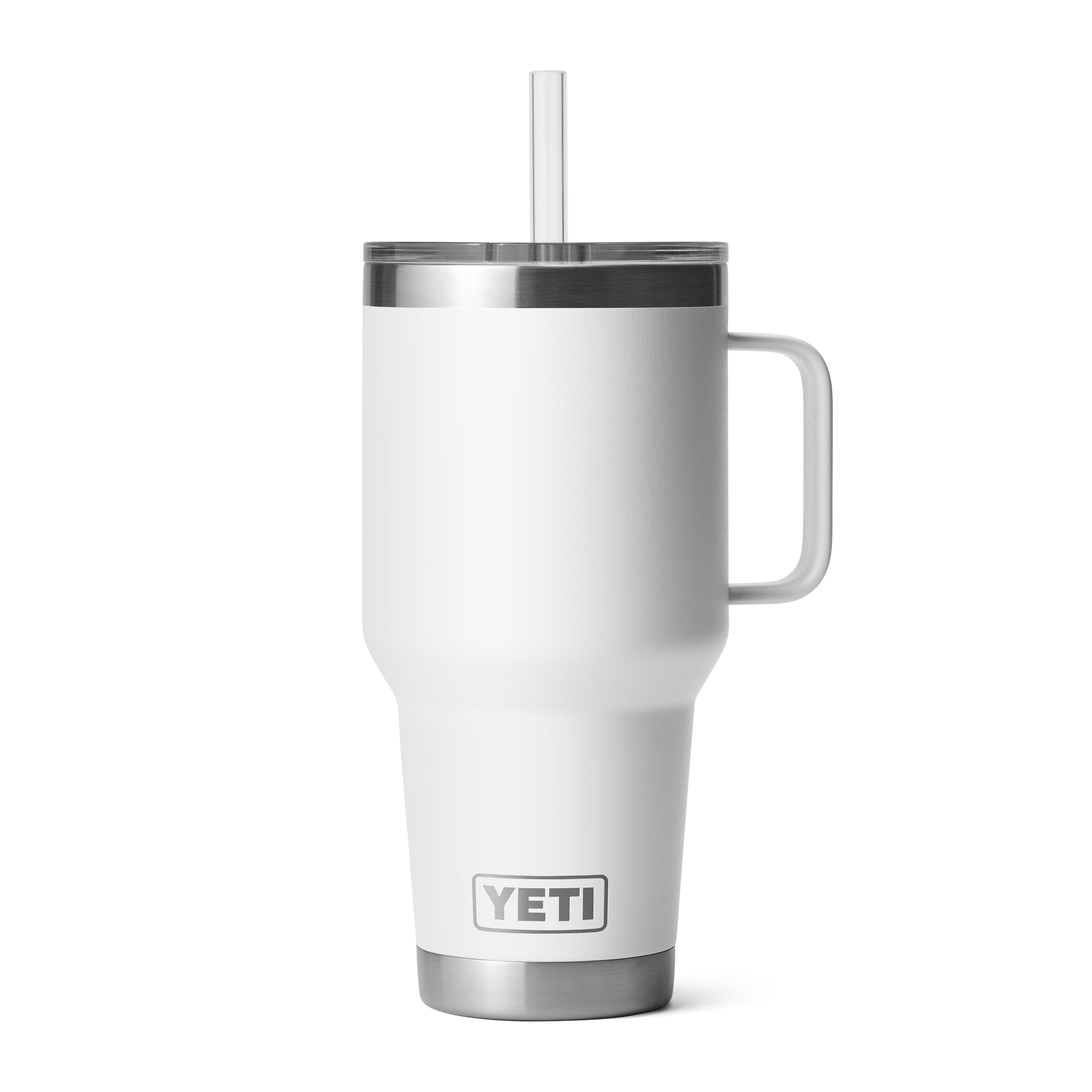 YETI Rambler 42 oz Tumbler with Handle and Straw Lid, Travel Mug Water Tumbler, Vacuum Insulated Cup with Handle, Stainless Steel, Beekeeper