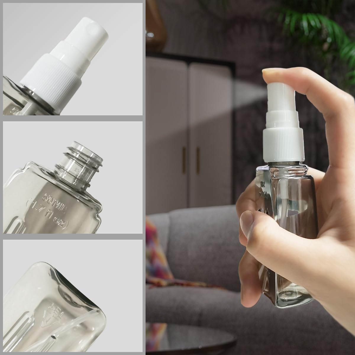 Travel Bottle Set, 8 Pack TSA Approved Travel Size Bottles, Travel Containers Dispenser, Travel Shampoo Bottles for Cosmetic Conditioner and Lotion