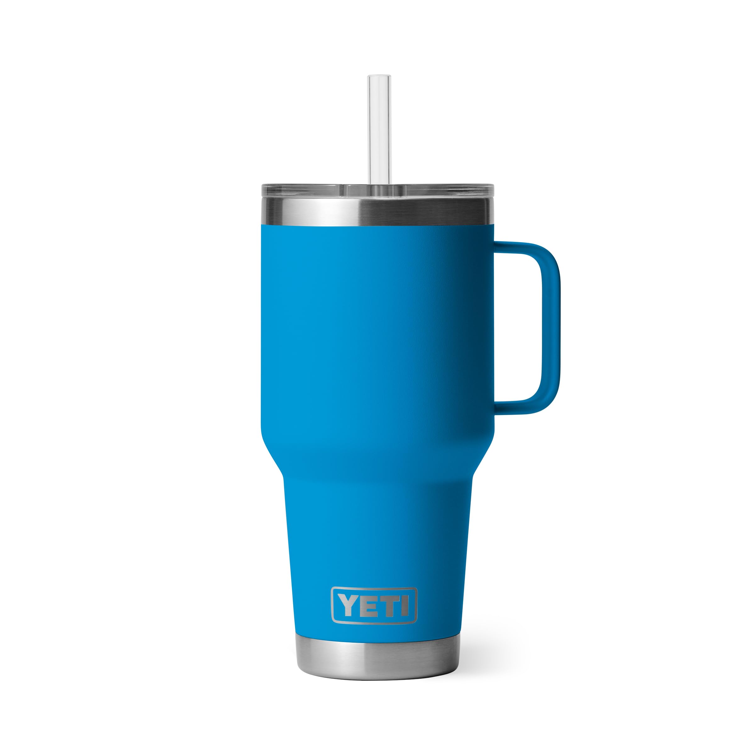 YETI Rambler 42 oz Tumbler with Handle and Straw Lid, Travel Mug Water Tumbler, Vacuum Insulated Cup with Handle, Stainless Steel, Beekeeper
