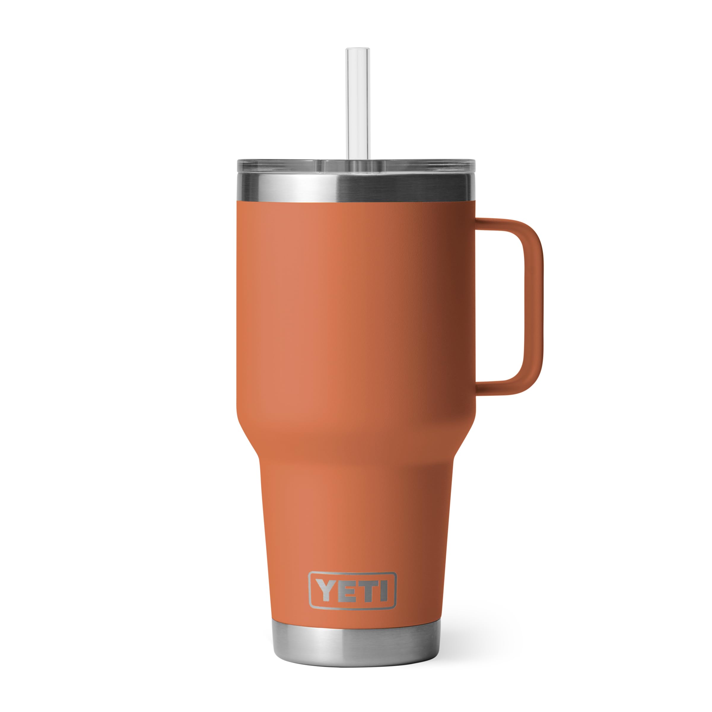 YETI Rambler 42 oz Tumbler with Handle and Straw Lid, Travel Mug Water Tumbler, Vacuum Insulated Cup with Handle, Stainless Steel, Beekeeper