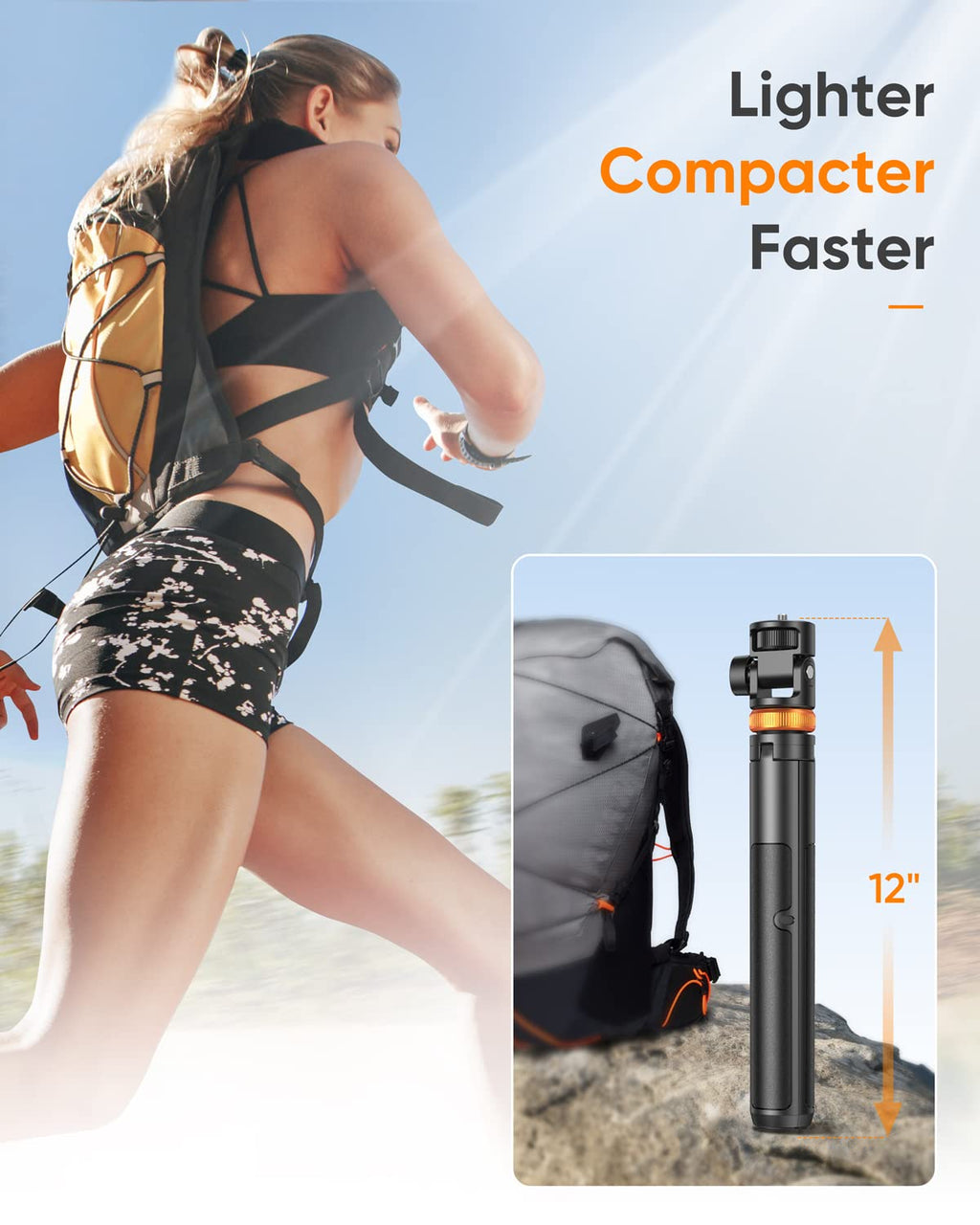 EUCOS 62" Phone Tripod, Tripod for iPhone & Selfie Stick with Remote, Extendable Cell Phone Stand & Ultimate Phone Holder, Solidest Phone Stand Compatible with iPhone/Android