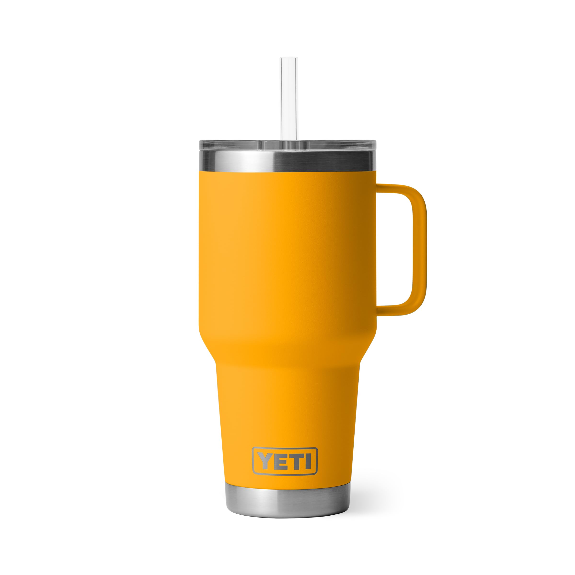 YETI Rambler 42 oz Tumbler with Handle and Straw Lid, Travel Mug Water Tumbler, Vacuum Insulated Cup with Handle, Stainless Steel, Beekeeper