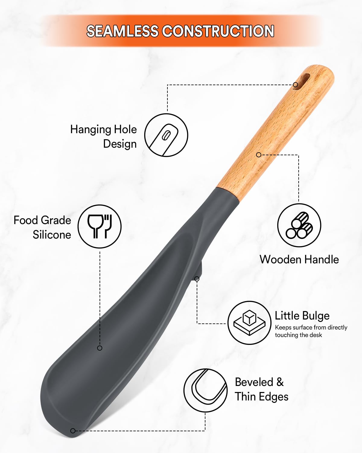 Cooking Spoon for Nonstick Cookwares, Nonstick Safe Cooking Spoon | Protect Your Pans – Gen X Kitchen