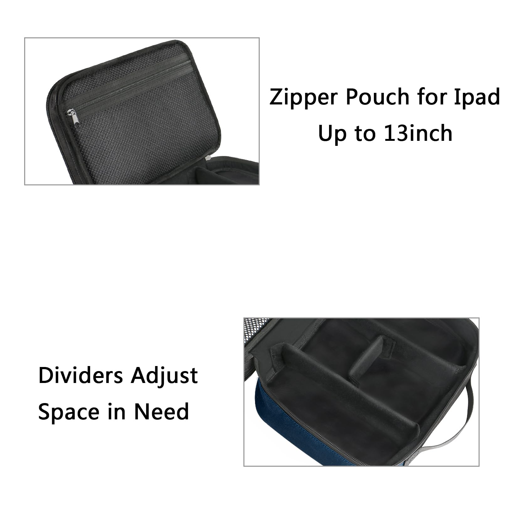 MATEIN Electronics Organizer Travel Case, Water Resistant Cable Organizer Bag for Travel Essentials, Gifts for Men, Storage Bag for Camera Accessories, Phone, Cord & Tablet, Black