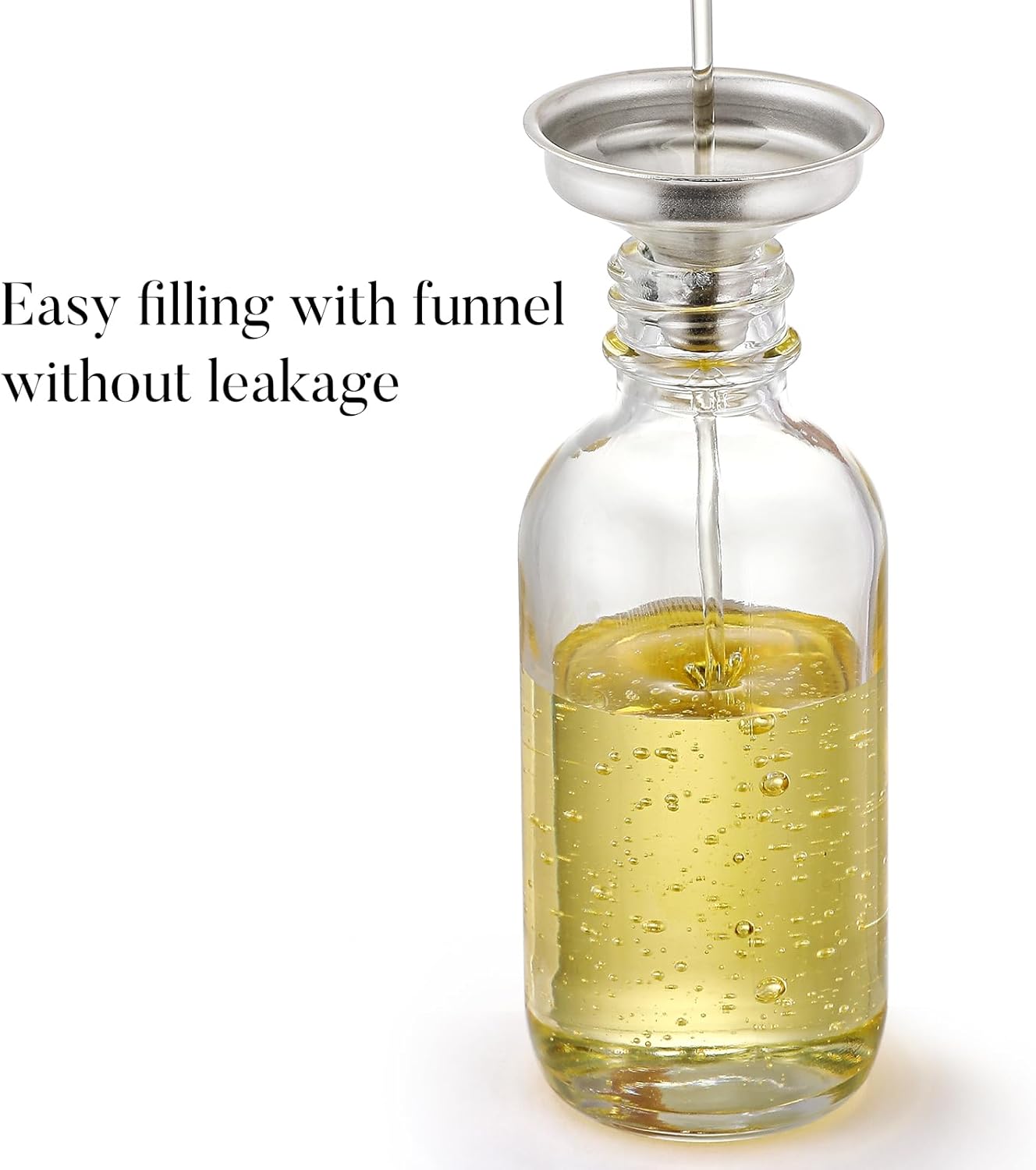 4 Pack, 2 oz Bottles with Dropper & 1 Funnel & 4 Labels - Essential Oils Bottles for Health, Personal Care & Beauty - 60ml Thick Dark Amber Glass Tincture Bottles, Refillable Cosmetic Containers