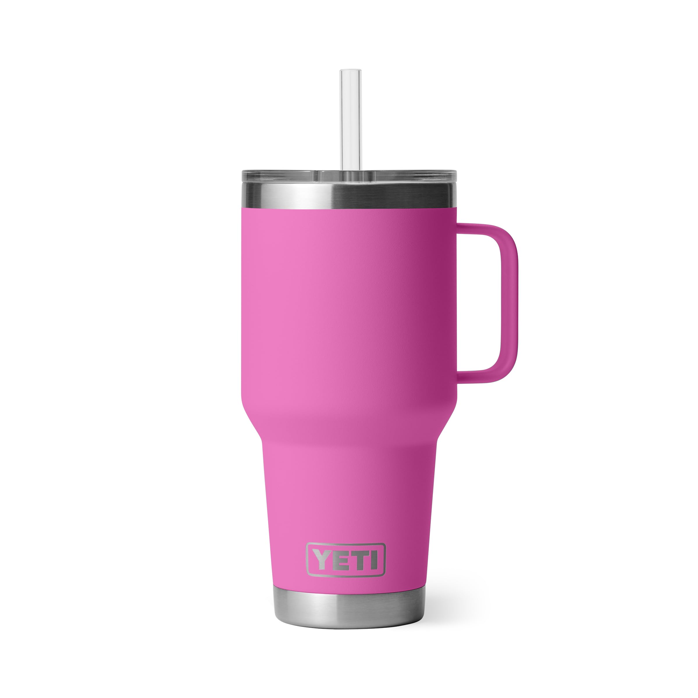 YETI Rambler 42 oz Tumbler with Handle and Straw Lid, Travel Mug Water Tumbler, Vacuum Insulated Cup with Handle, Stainless Steel, Beekeeper