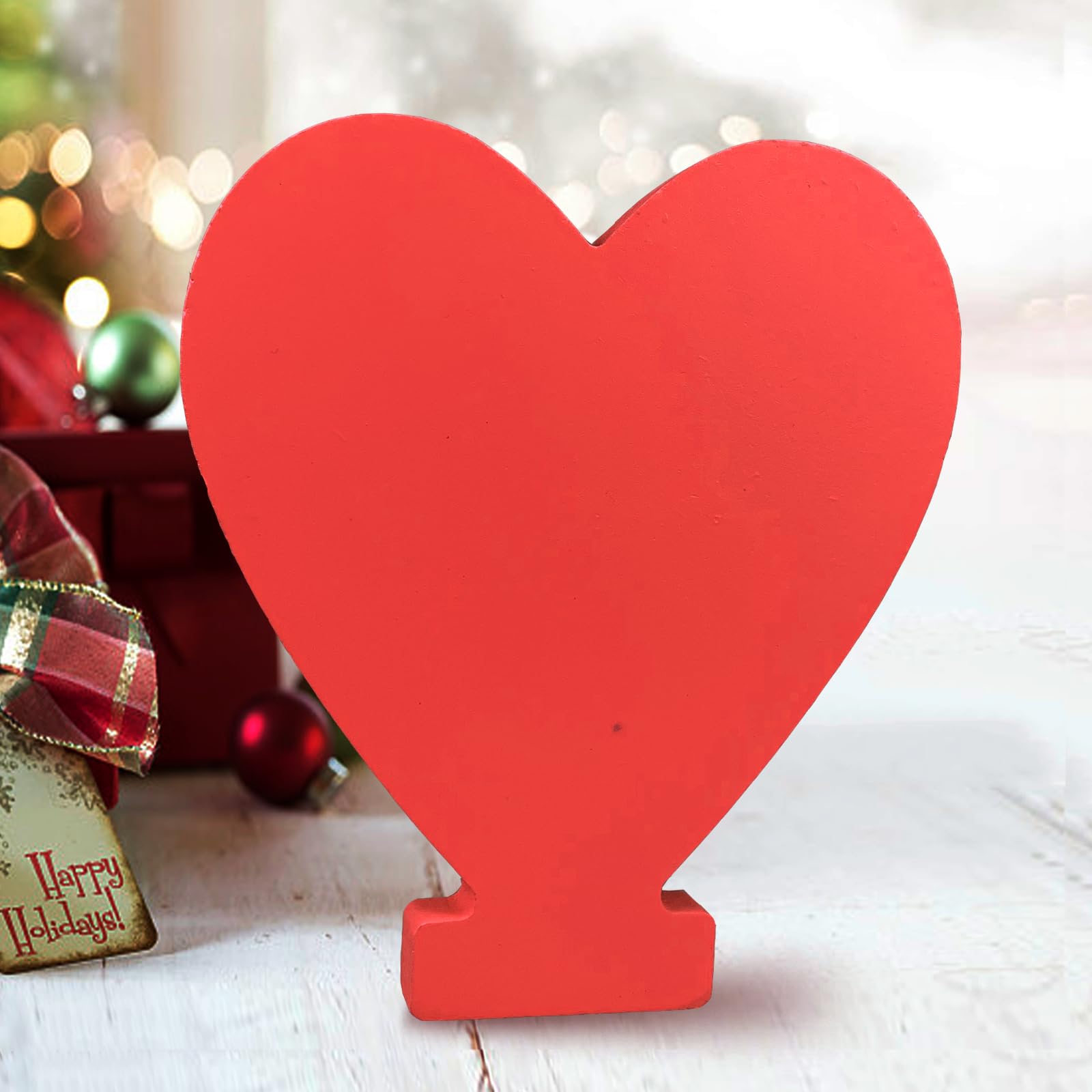 AOCEAN 6 Inch Red Wood Letters Unfinished Wood Letters for Wall Decor Decorative Standing Letters Slices Sign Board Decoration for Craft Home Party Projects (X)