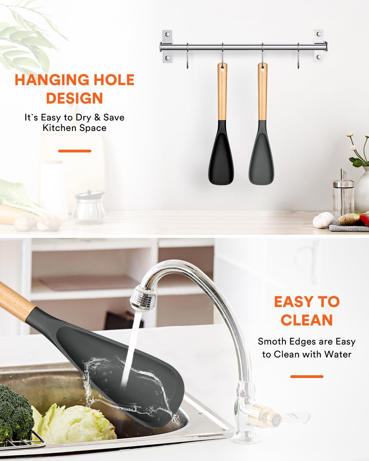 Cooking Spoon for Nonstick Cookwares, Nonstick Safe Cooking Spoon | Protect Your Pans – Gen X Kitchen