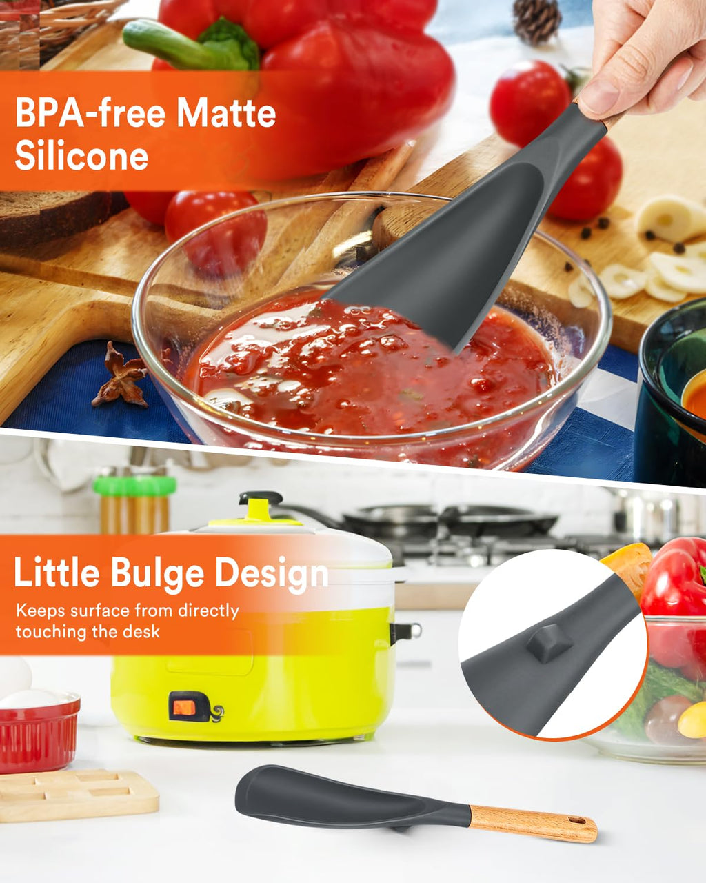 Cooking Spoon for Nonstick Cookwares, Nonstick Safe Cooking Spoon | Protect Your Pans – Gen X Kitchen