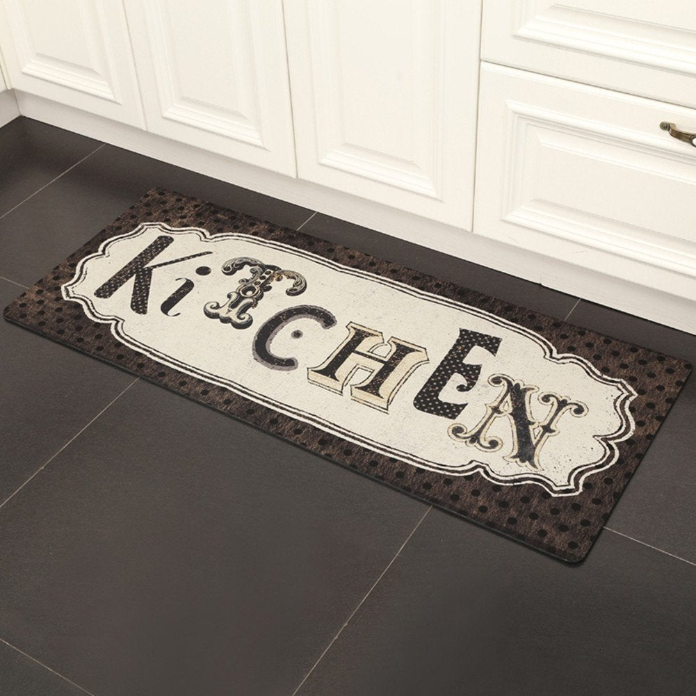 UKELER Laundry Room Rug Runner, Farmhouse Laundry Mats for Washroom Laundry Room Bathroom Kitchen, Non Slip Anti Fatigue Laundry Rugs 48''x20''