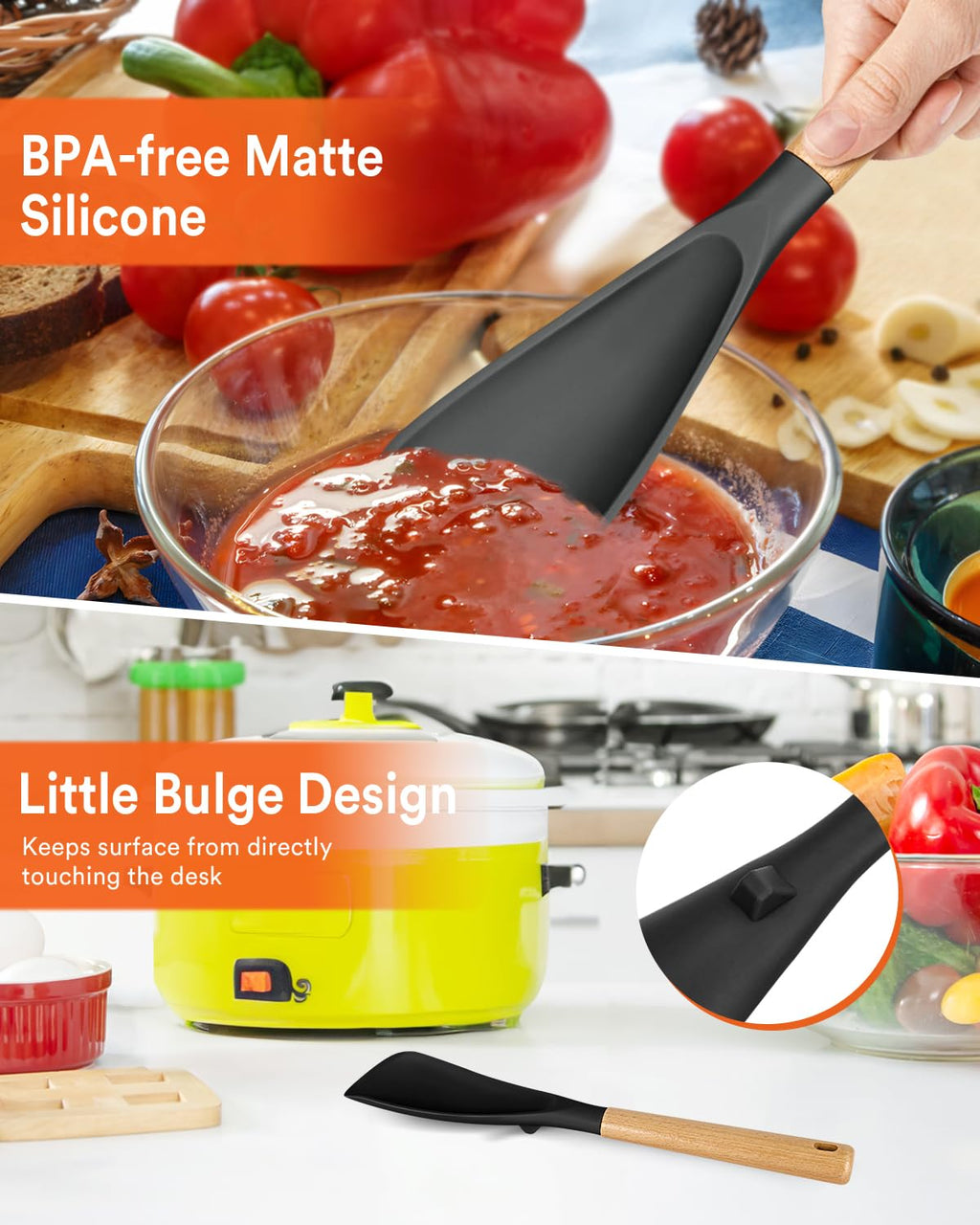 Cooking Spoon for Nonstick Cookwares, Nonstick Safe Cooking Spoon | Protect Your Pans – Gen X Kitchen