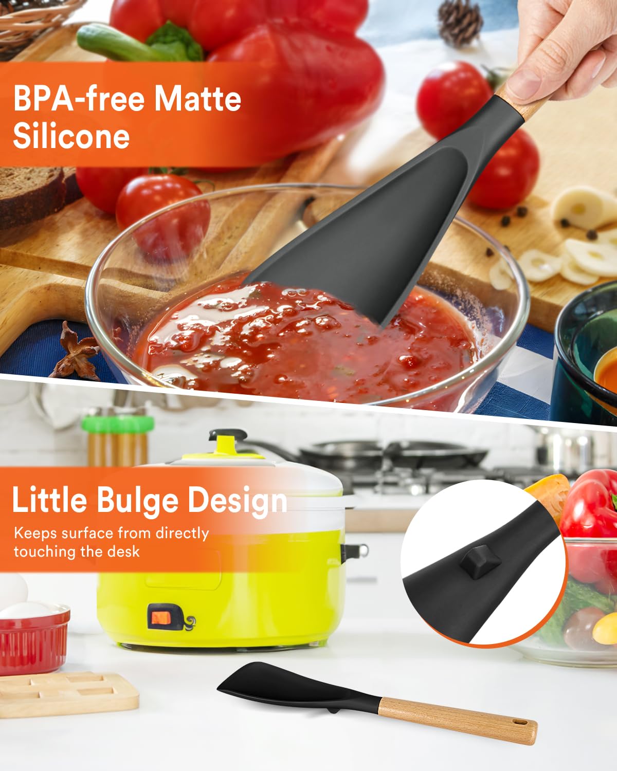 Cooking Spoon for Nonstick Cookwares, Nonstick Safe Cooking Spoon | Protect Your Pans – Gen X Kitchen