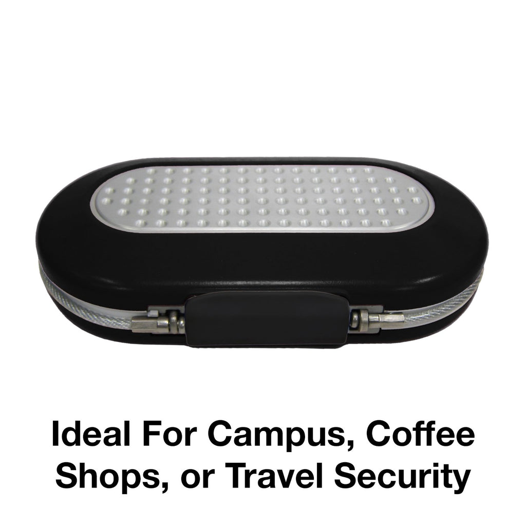 Master Lock Portable Small Lock Box, Set Your Own Combination Lock Portable Safe, Personal Travel Safe, 5900D, Gunmetal Grey