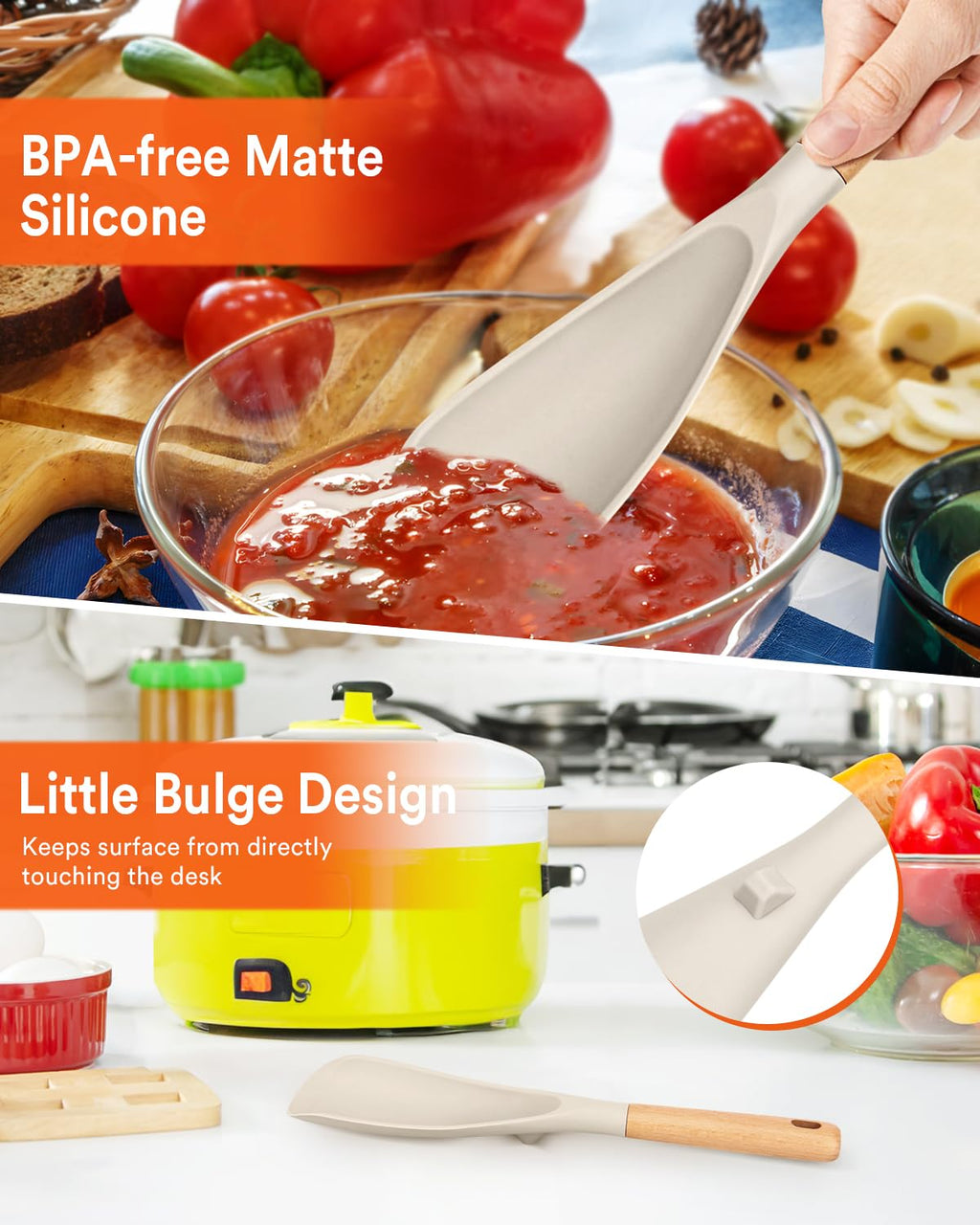Cooking Spoon for Nonstick Cookwares, Nonstick Safe Cooking Spoon | Protect Your Pans – Gen X Kitchen