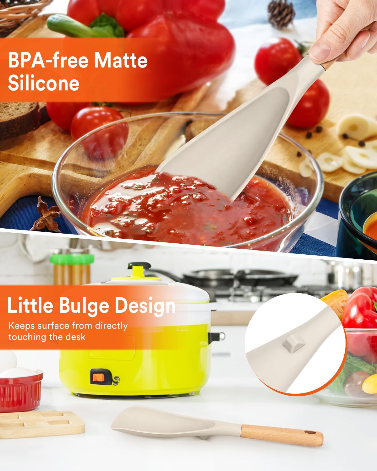 Cooking Spoon for Nonstick Cookwares, Nonstick Safe Cooking Spoon | Protect Your Pans – Gen X Kitchen