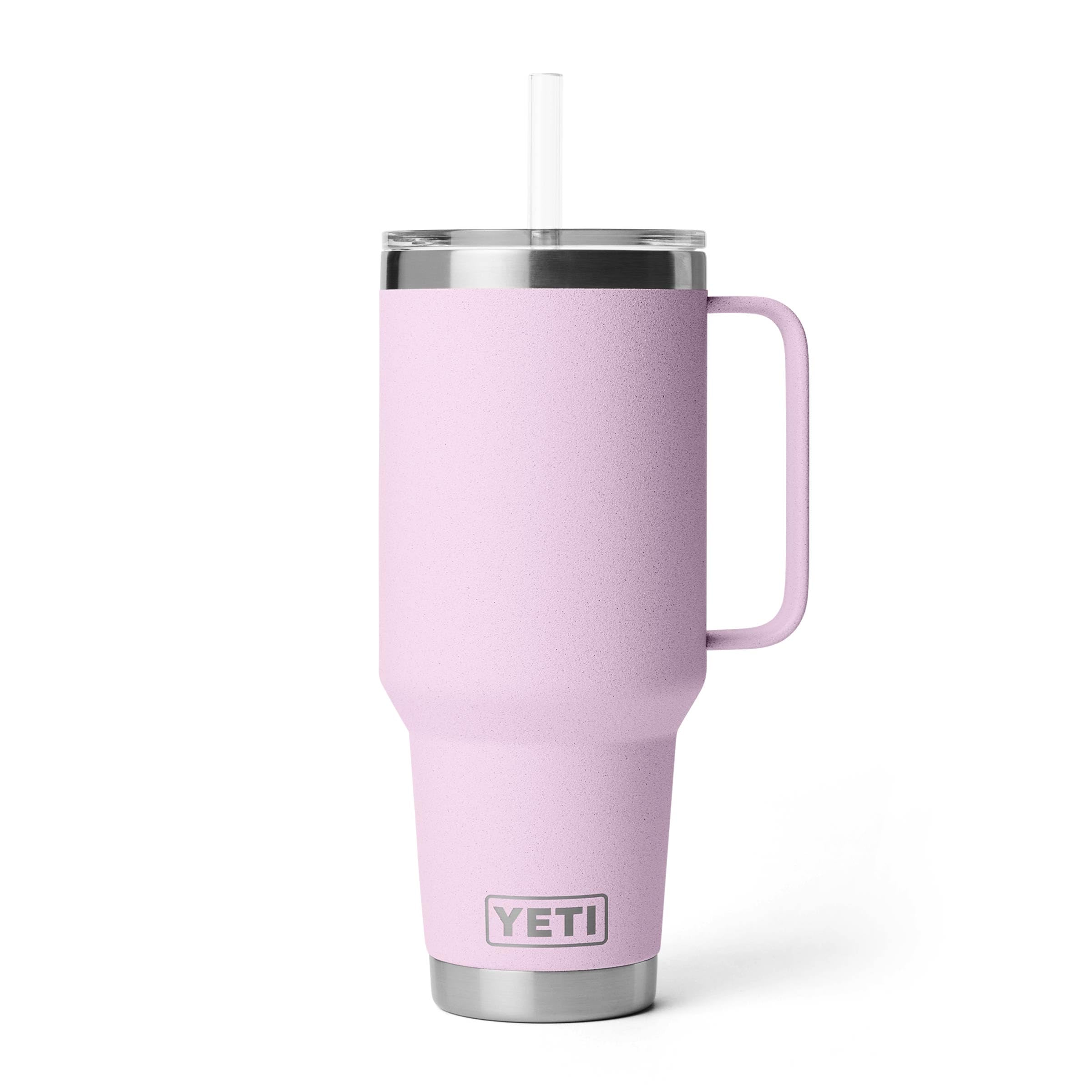 YETI Rambler 42 oz Tumbler with Handle and Straw Lid, Travel Mug Water Tumbler, Vacuum Insulated Cup with Handle, Stainless Steel, Beekeeper