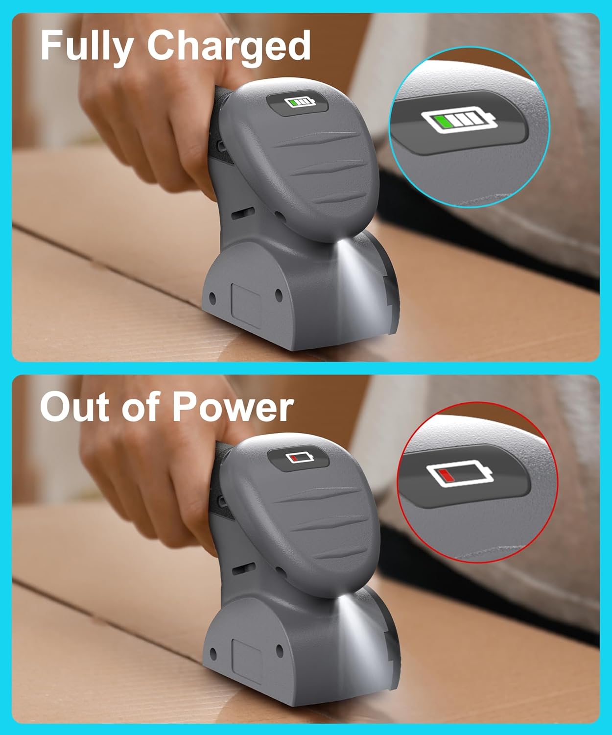 Cordless Electric Scissors, Fast Charging Rechargeable Cardboard Cutter with Replaceable Blades and Long-Lasting Battery, Effortless Cutting for Cloth, Fabric, Plastic & Leather