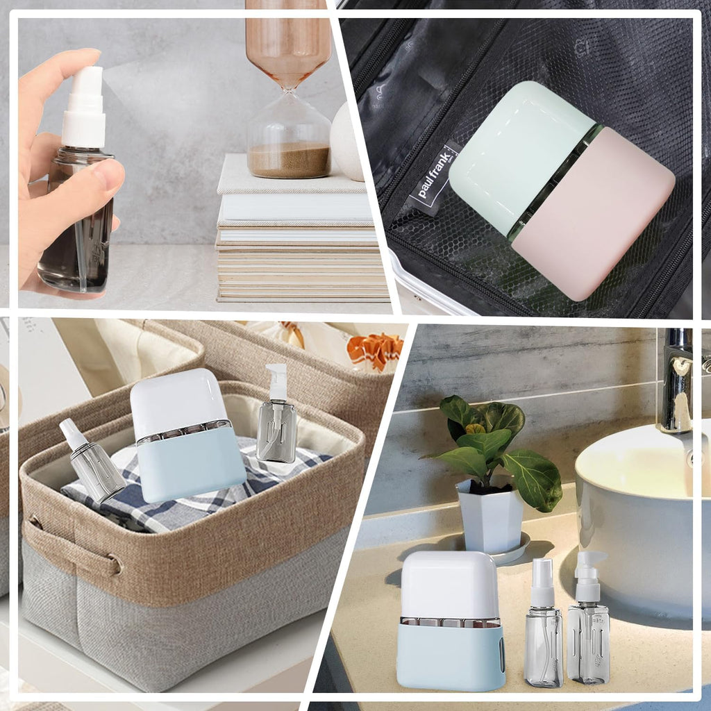 Travel Bottle Set, 8 Pack TSA Approved Travel Size Bottles, Travel Containers Dispenser, Travel Shampoo Bottles for Cosmetic Conditioner and Lotion