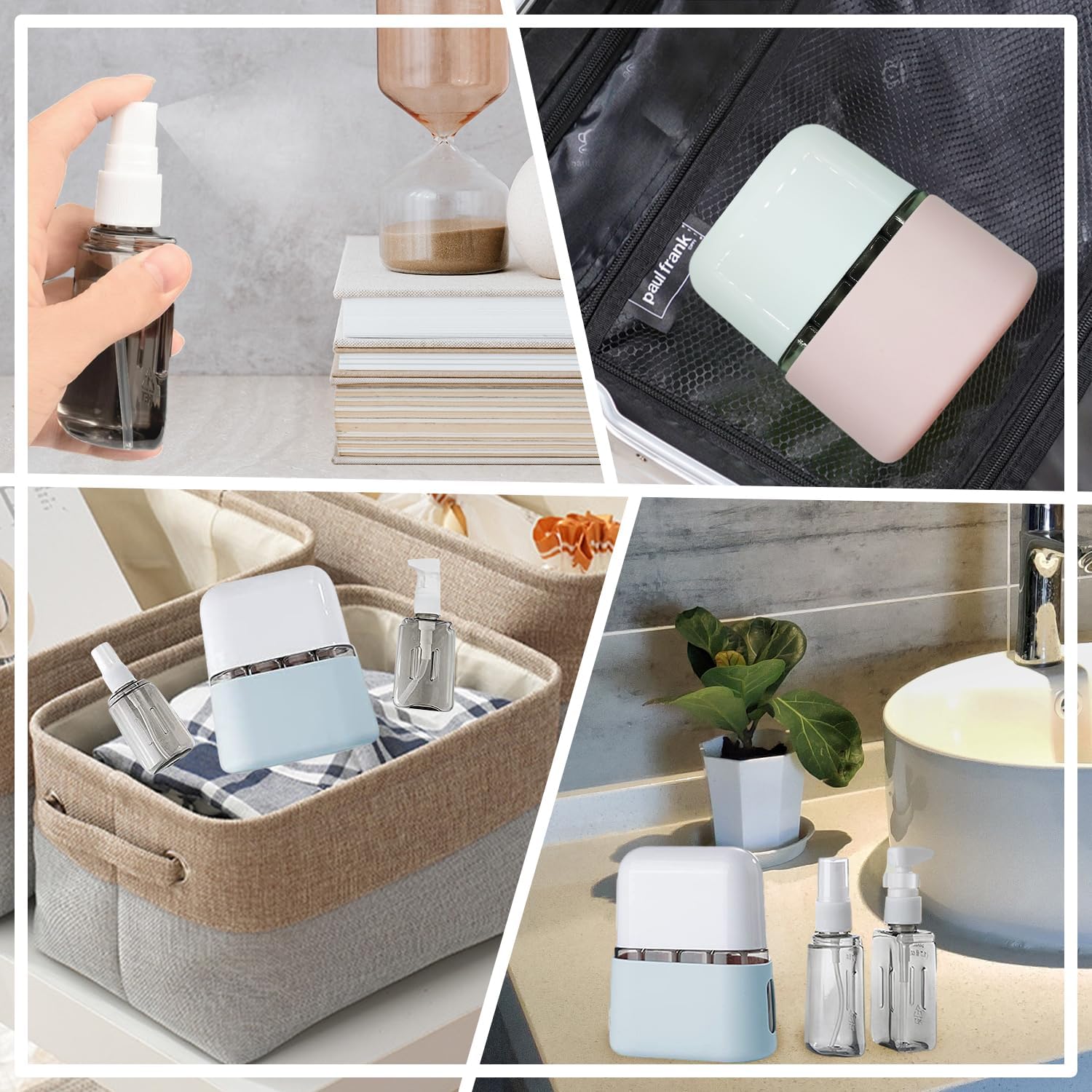 Travel Bottle Set, 8 Pack TSA Approved Travel Size Bottles, Travel Containers Dispenser, Travel Shampoo Bottles for Cosmetic Conditioner and Lotion