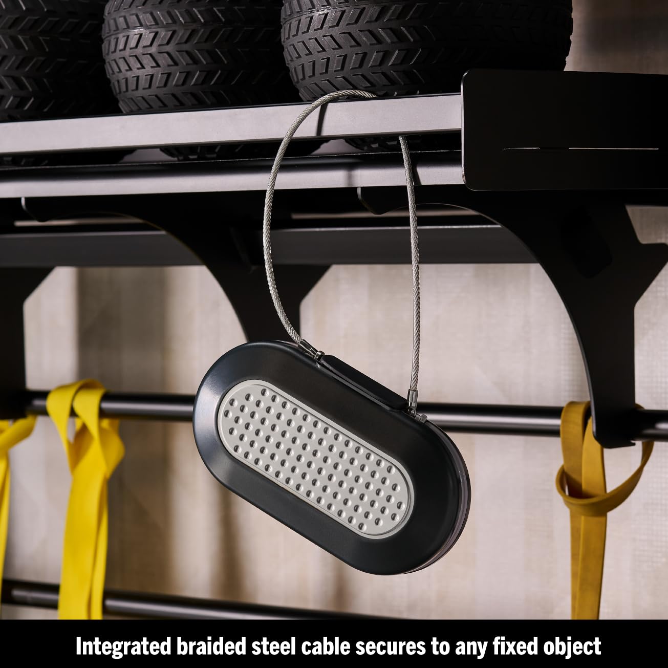 Master Lock Portable Small Lock Box, Set Your Own Combination Lock Portable Safe, Personal Travel Safe, 5900D, Gunmetal Grey