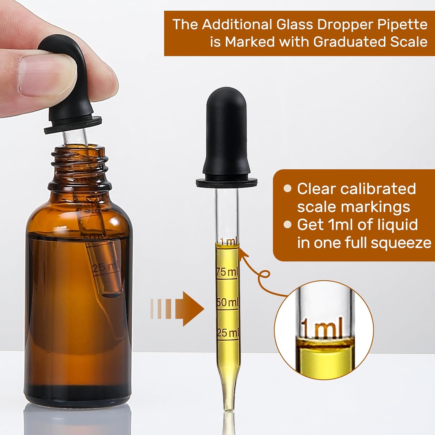 4 Pack, 2 oz Bottles with Dropper & 1 Funnel & 4 Labels - Essential Oils Bottles for Health, Personal Care & Beauty - 60ml Thick Dark Amber Glass Tincture Bottles, Refillable Cosmetic Containers