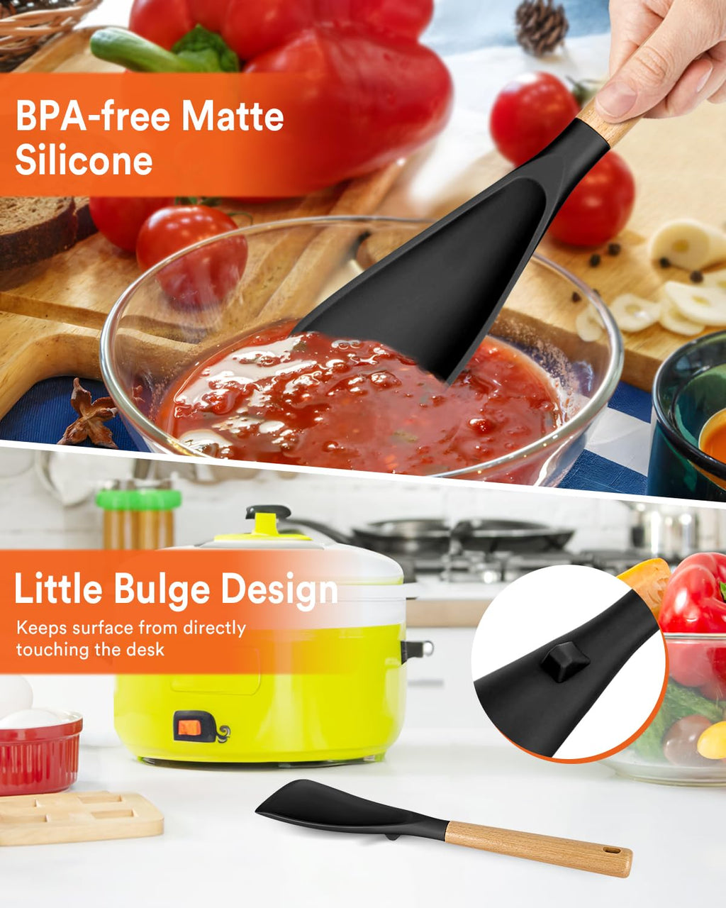Cooking Spoon for Nonstick Cookwares, Nonstick Safe Cooking Spoon | Protect Your Pans – Gen X Kitchen